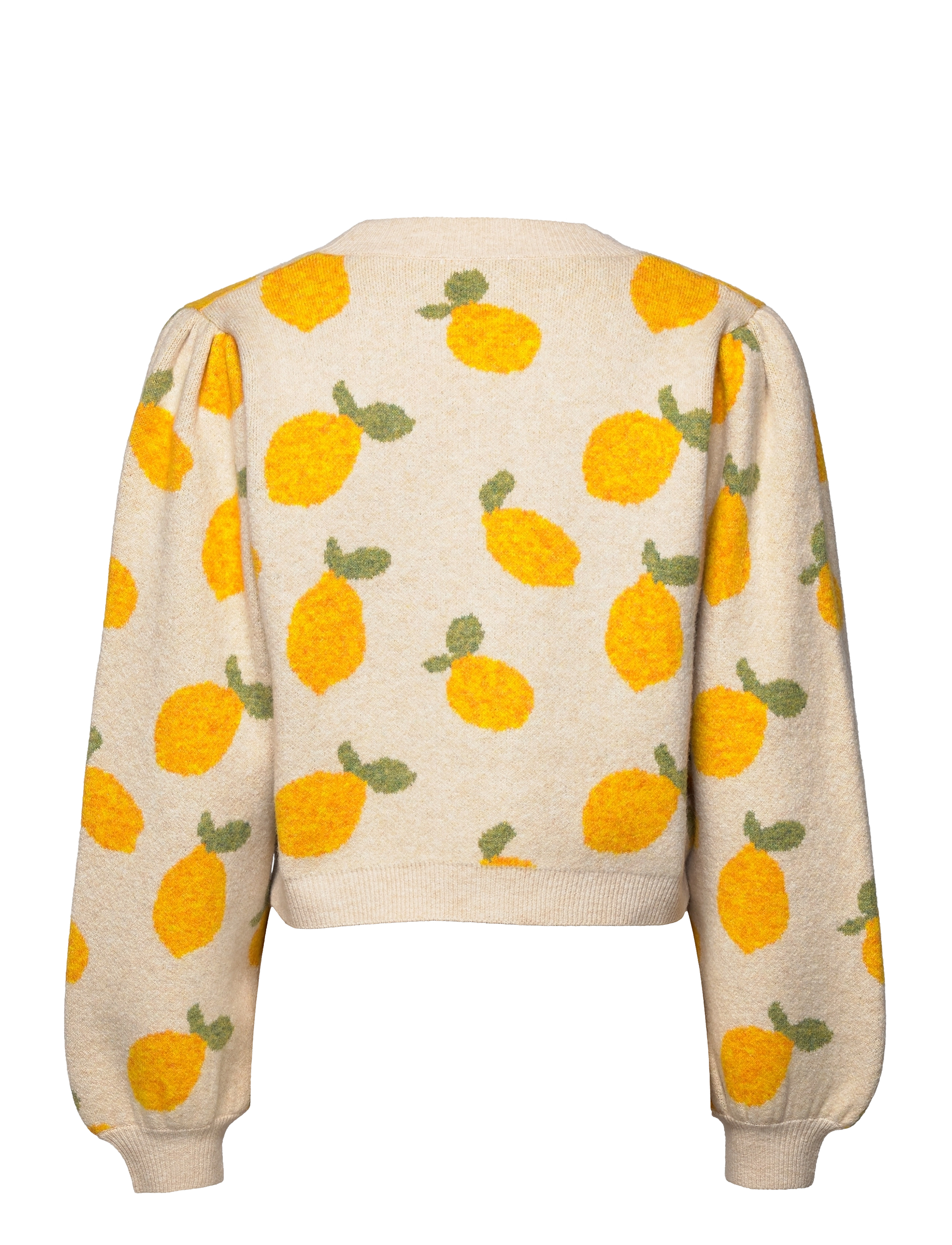 bzr - Soft lemon knit cardigan - snow white - 2