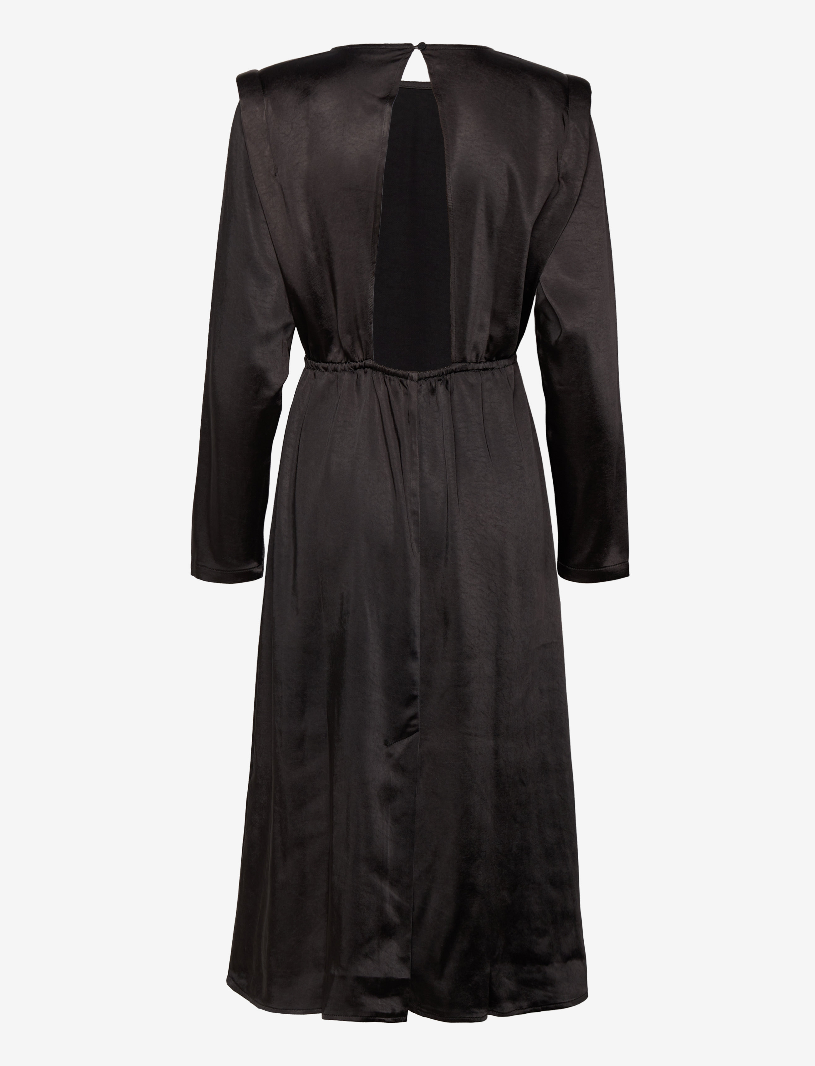 bzr - Satina Esma dress - midi kjoler - black - 1