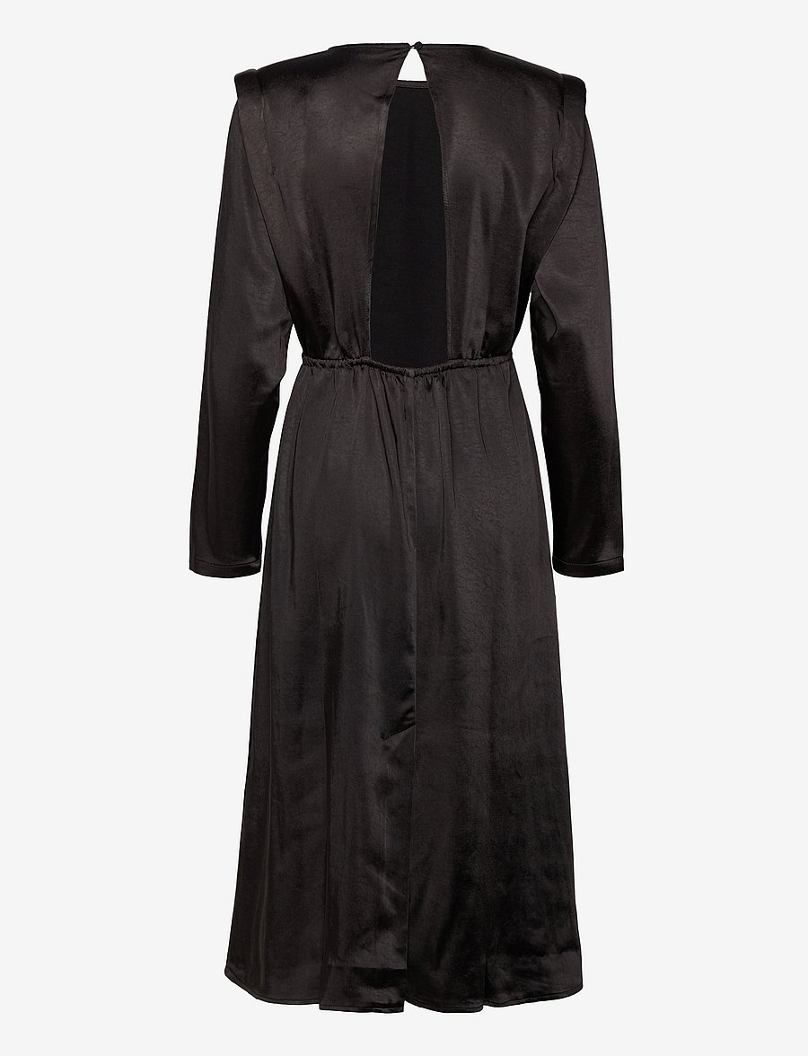 bzr - Satina Esma dress - midi dresses - black - 1