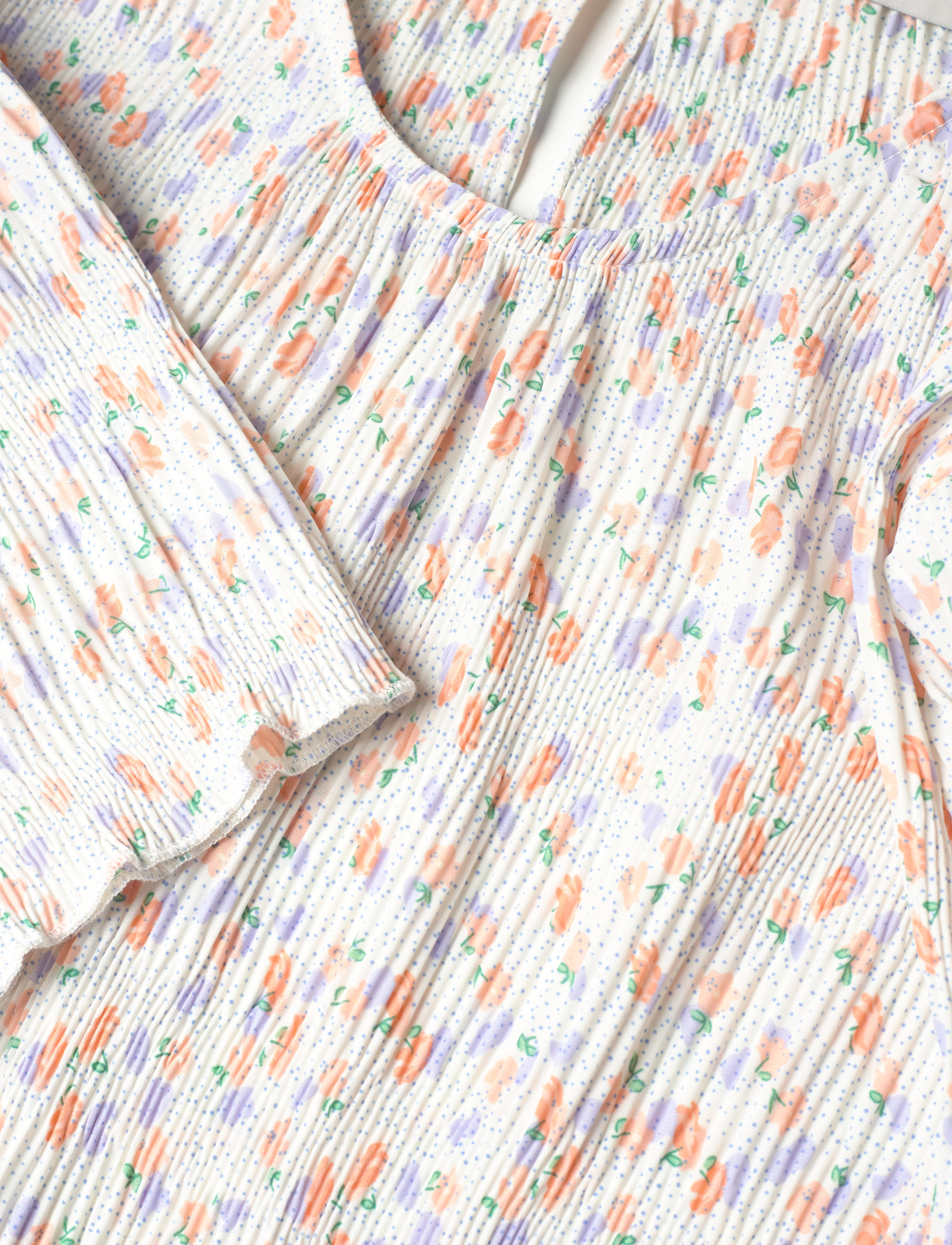 bzr - Paint Madeline dress - off white / lavender - 2