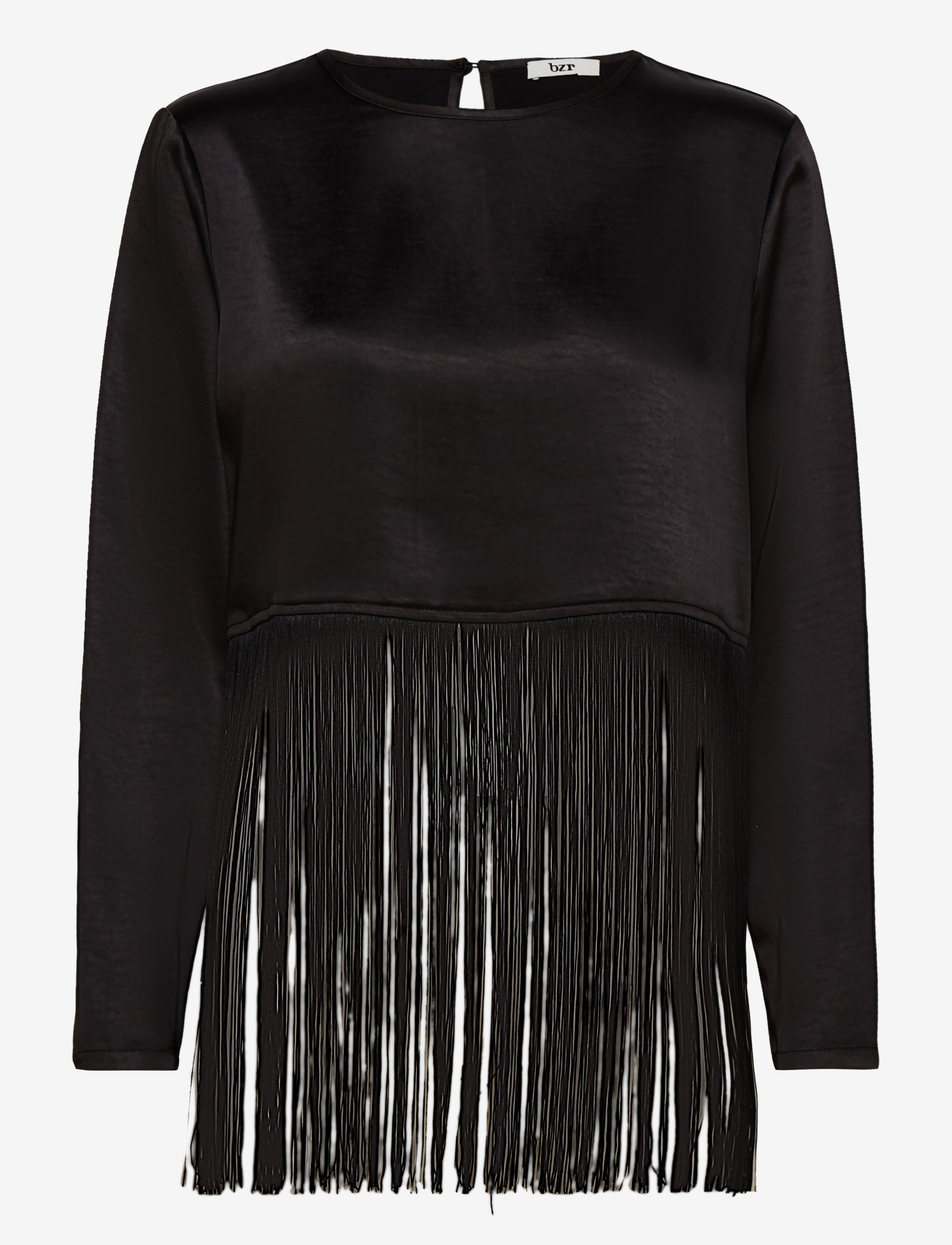bzr - Satina Frilla top - black - 1