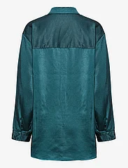 bzr - Satina Utillas shirt - langermede skjorter - teal green - 1