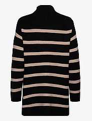 bzr - DaytonaBZKylie knit - turtleneck - black w. sand stripe - 1