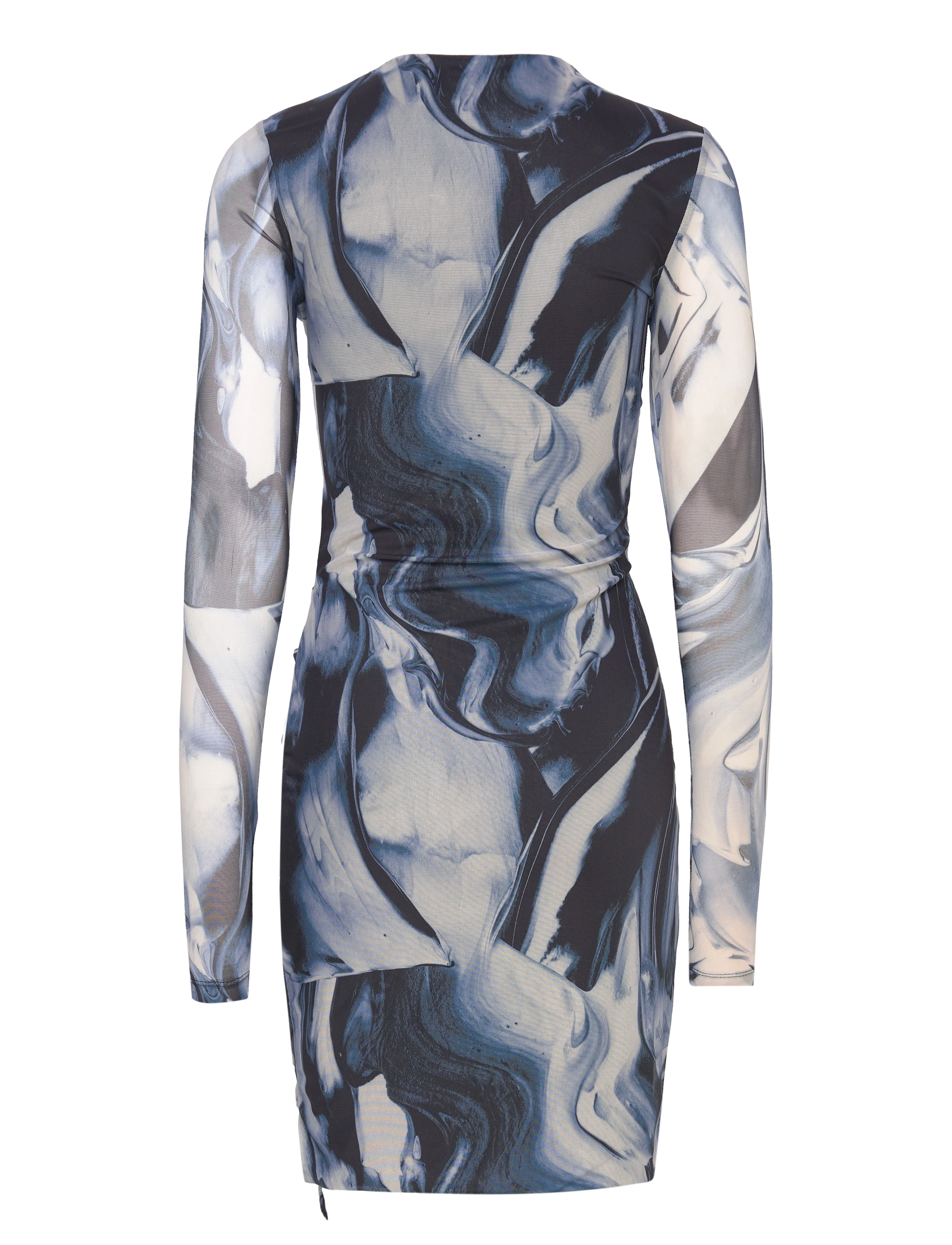 bzr - MelaBZDraw dress - blue print - 1