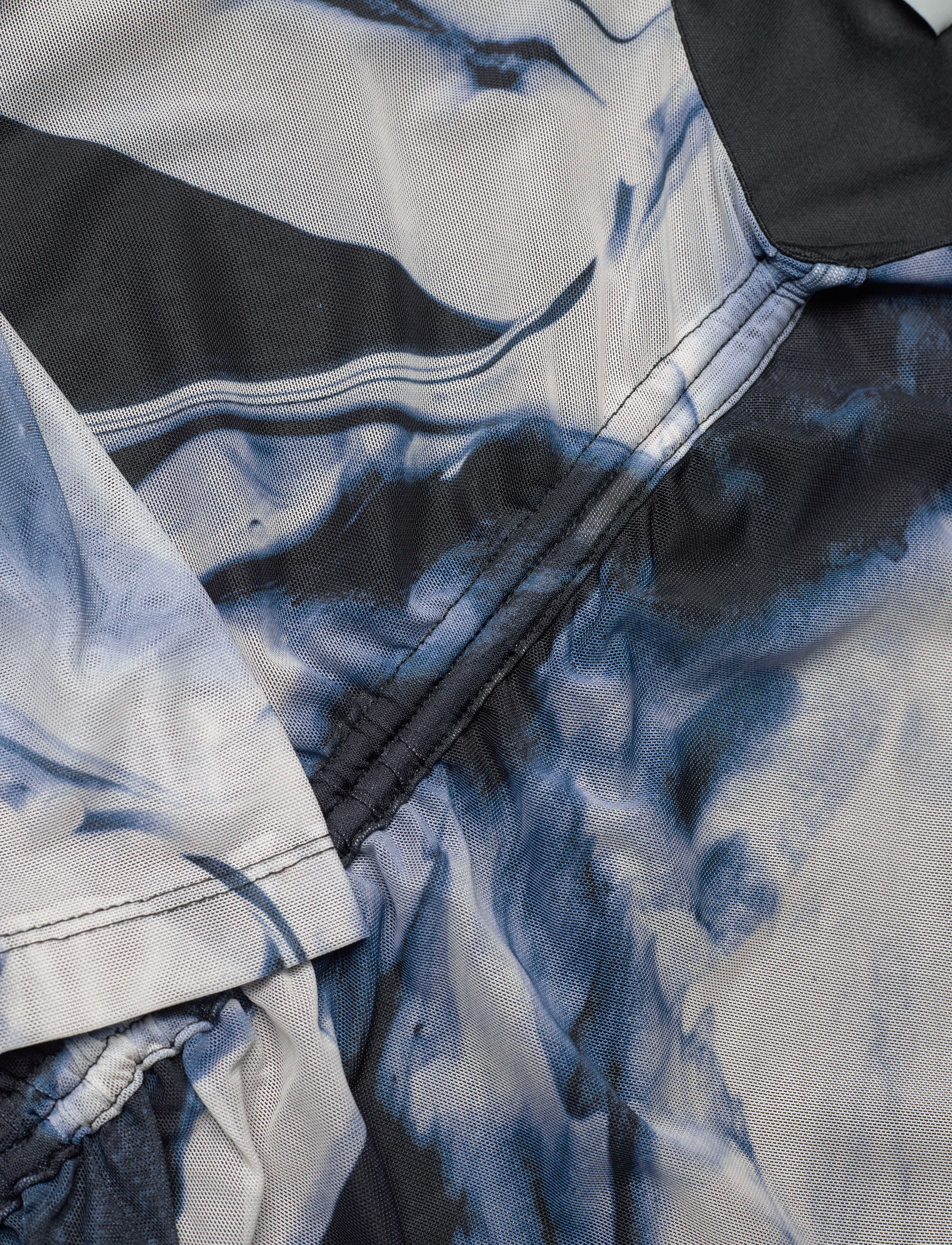 bzr - MelaBZDraw dress - blue print - 2