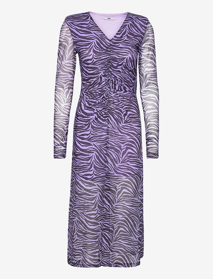 bzr - Mela Wrapla dress - t-shirt-kleider - lavender - 0