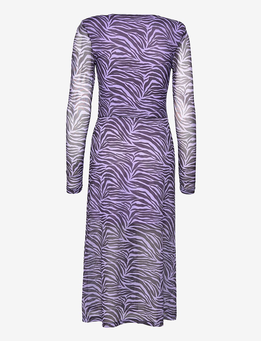 bzr - Mela Wrapla dress - t-shirt-kleider - lavender - 1