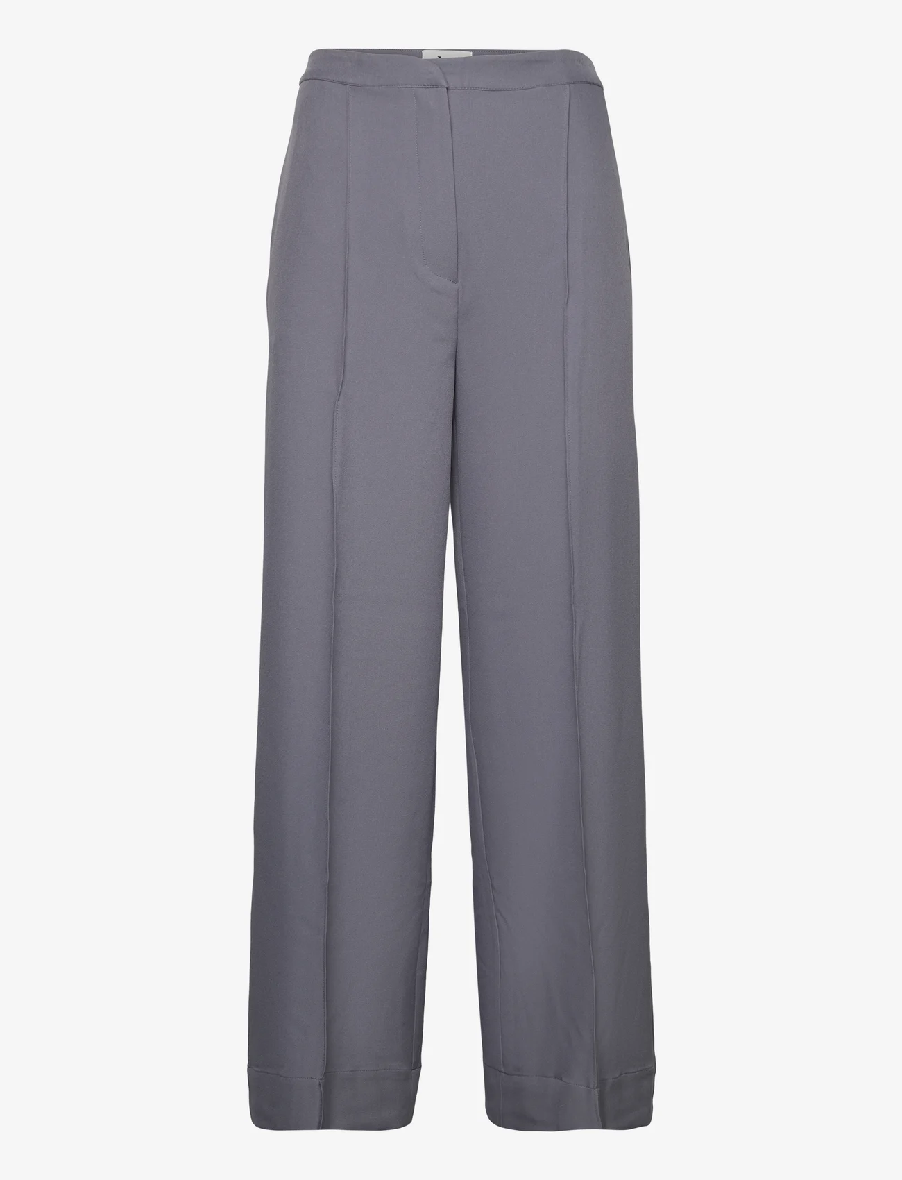 bzr - VibeBZWilde pants - dalykinio stiliaus kelnės - grey - 0