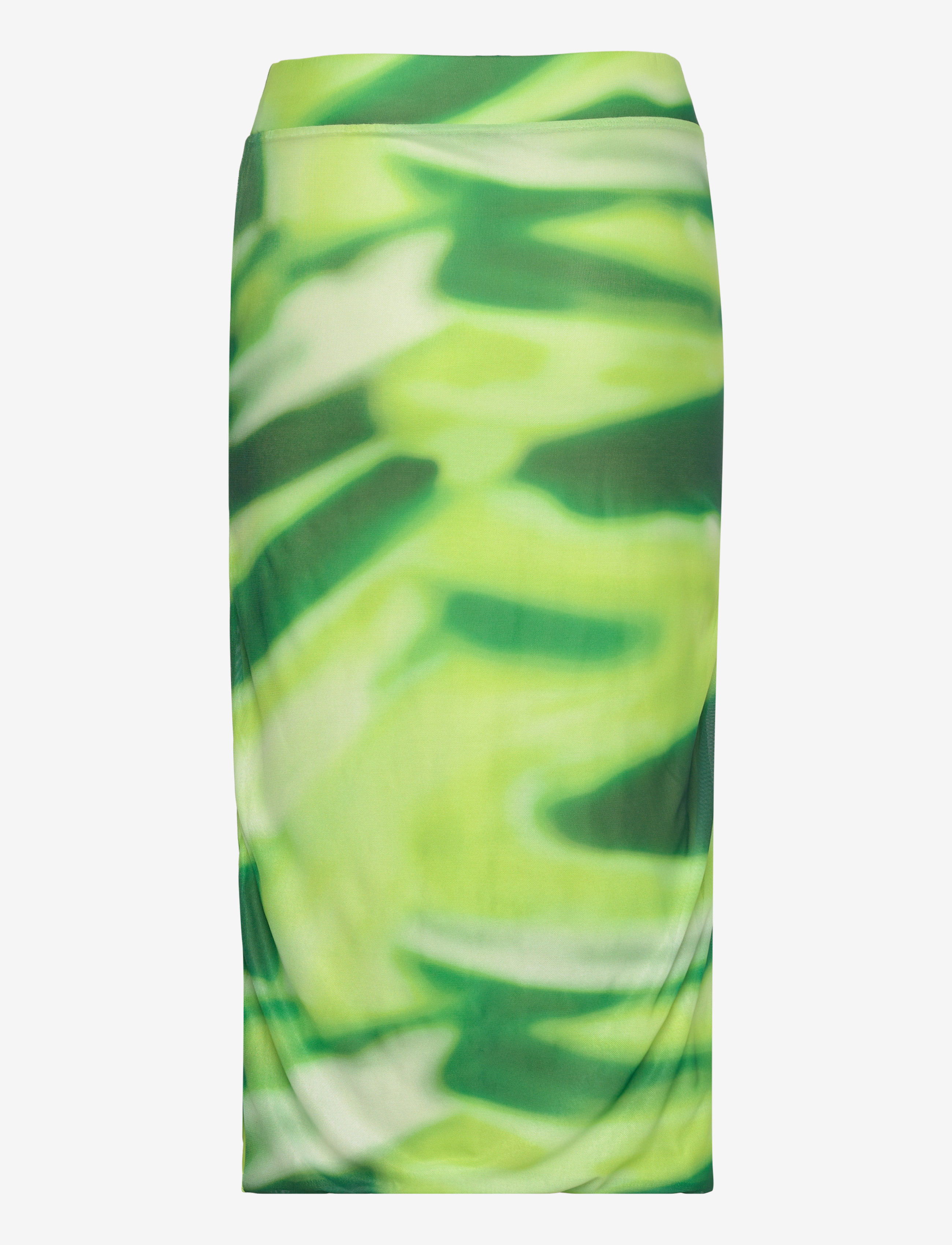 bzr - Mela Dini skirt - midi nederdele - lime aop - 2
