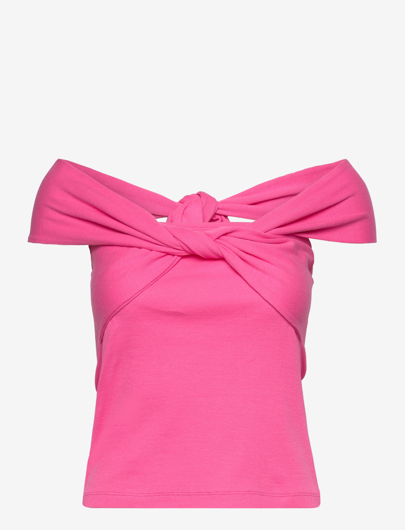 bzr - Fiona Crossover top - sleeveless tops - pink - 0