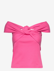 bzr - Fiona Crossover top - sleeveless tops - pink - 0