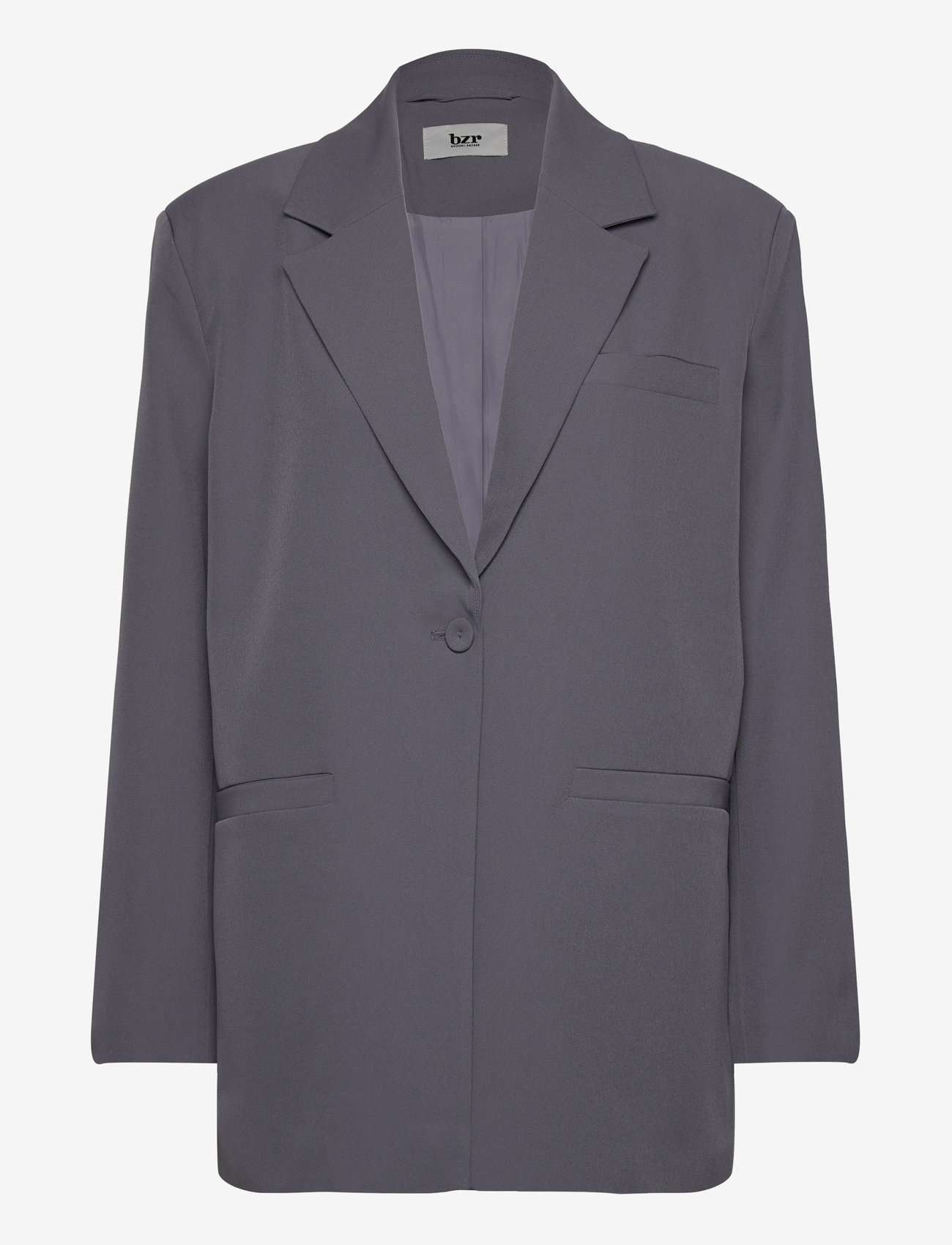 bzr - VibeBZBaselines blazer - single breasted blazers - grey - 0