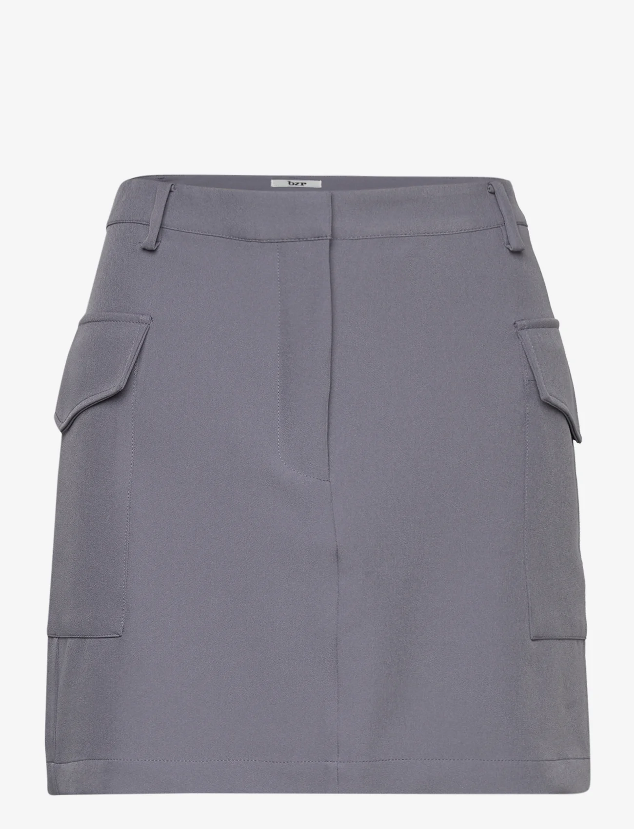 bzr - VibeBZCargo miniskirt - short skirts - grey - 0