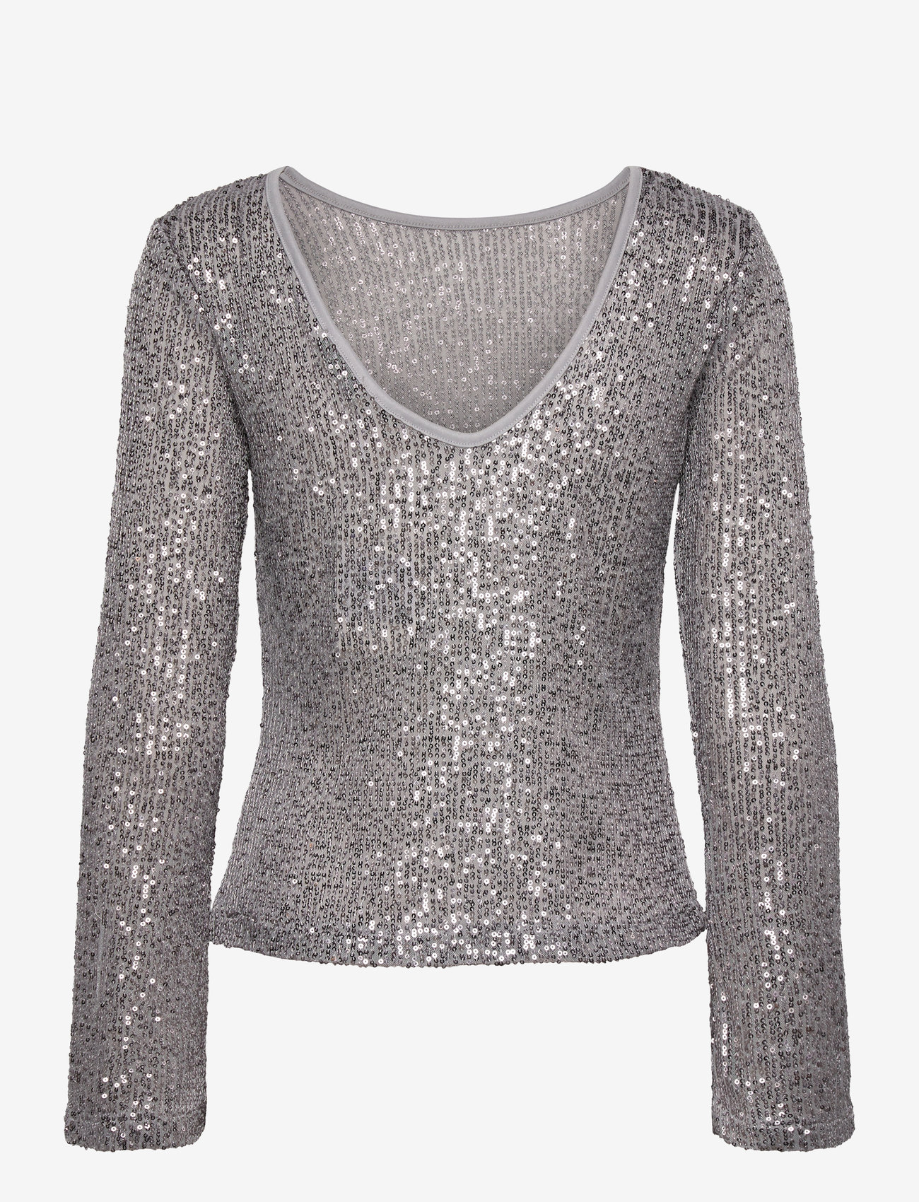 bzr - GlittaBZInda top - silver - 1