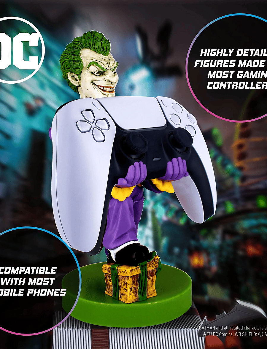Batman - CABLE GUYS - JOKER- Mobil and consol holder - white - 0