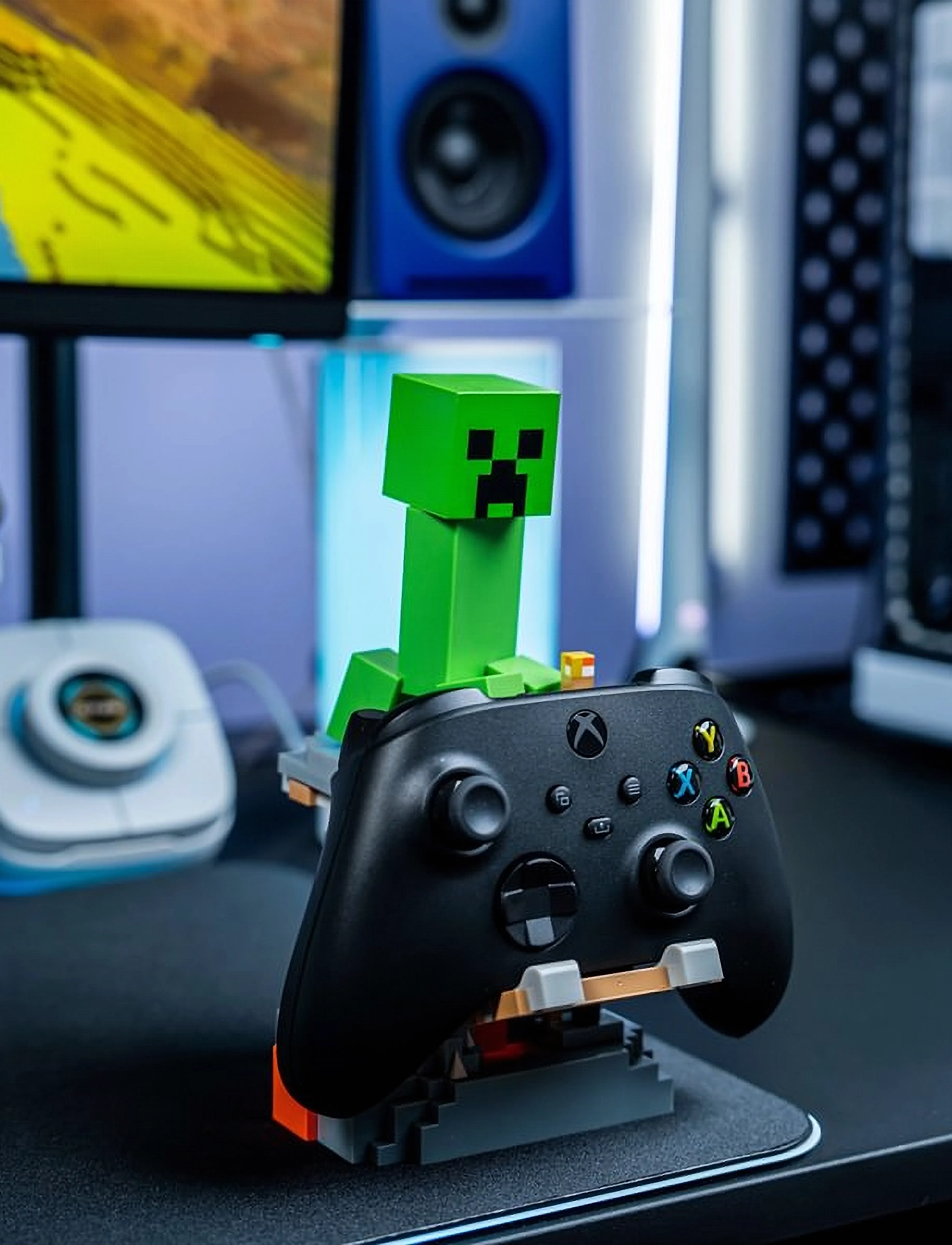Minecraft Cable Guys - Minecraft: Creeper Cable Guy R.e.s.t, H:25 cm, Green, Børneindretning > Dekorationstilbehør-Detaljer, Børn