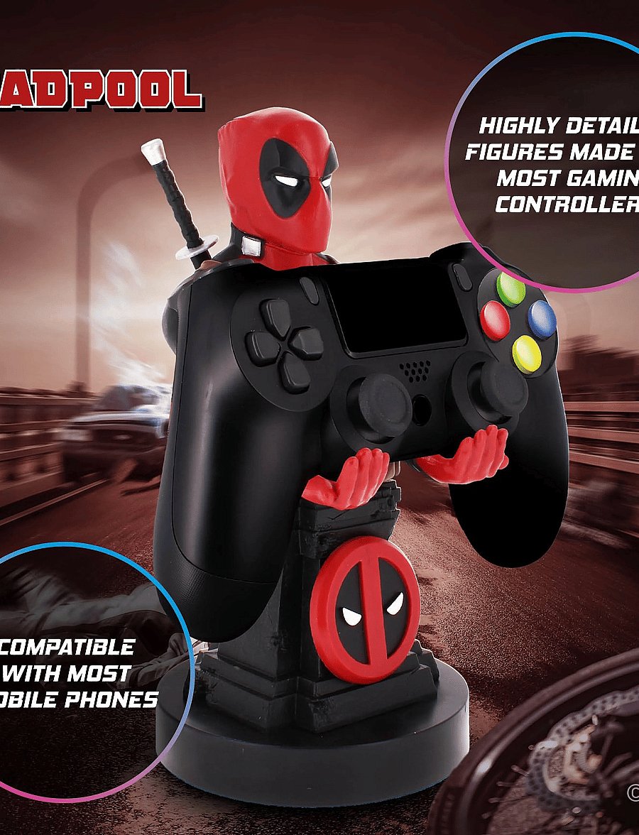 Cable Guy - CABLE GUYS - DEADPOOL- Mobil and consol holder - dekoratsioonid - red - 0