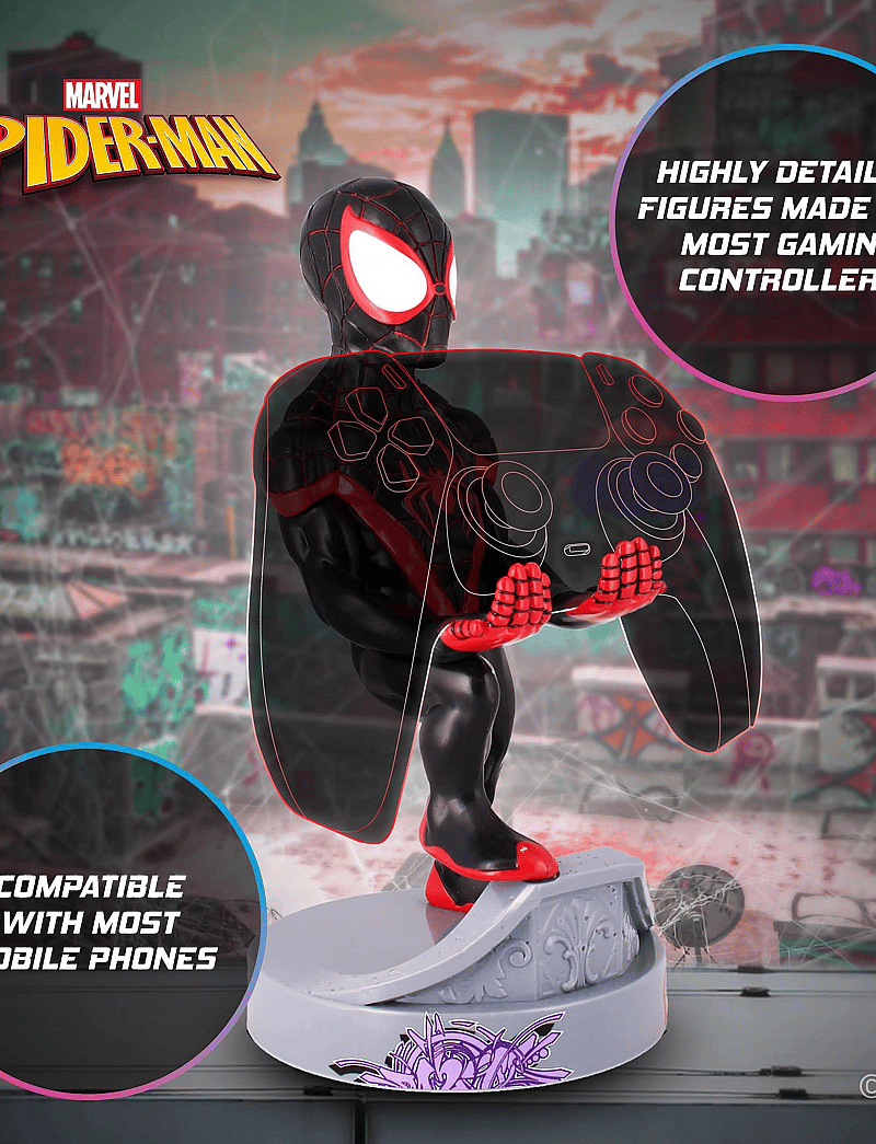Ämblikmees - CABLE GUYS - MILES MORALES SPIDERMAN- Mobil and consol holder - dekoratsioonid - black - 0