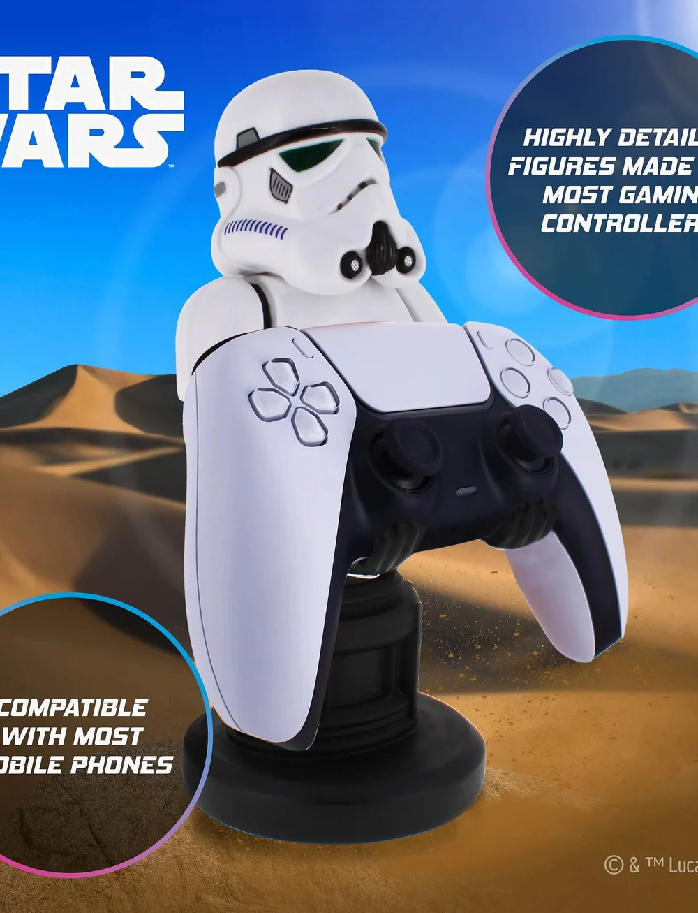 Star Wars - CABLE GUYS - STORMTROOPER- Mobil and consol holder - halter & ladestationen - white - 0