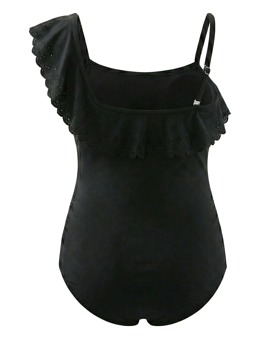 Cache Coeur - Maternity Swimsuit one piece BLOOM - badedragter - black - 2