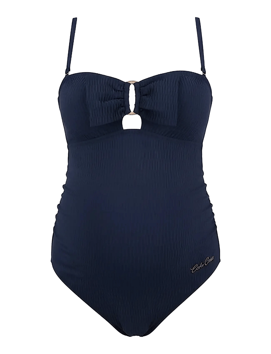 Cache Coeur - Maternity Swimsuit one piece Bamboo - badeanzüge - navy - 1