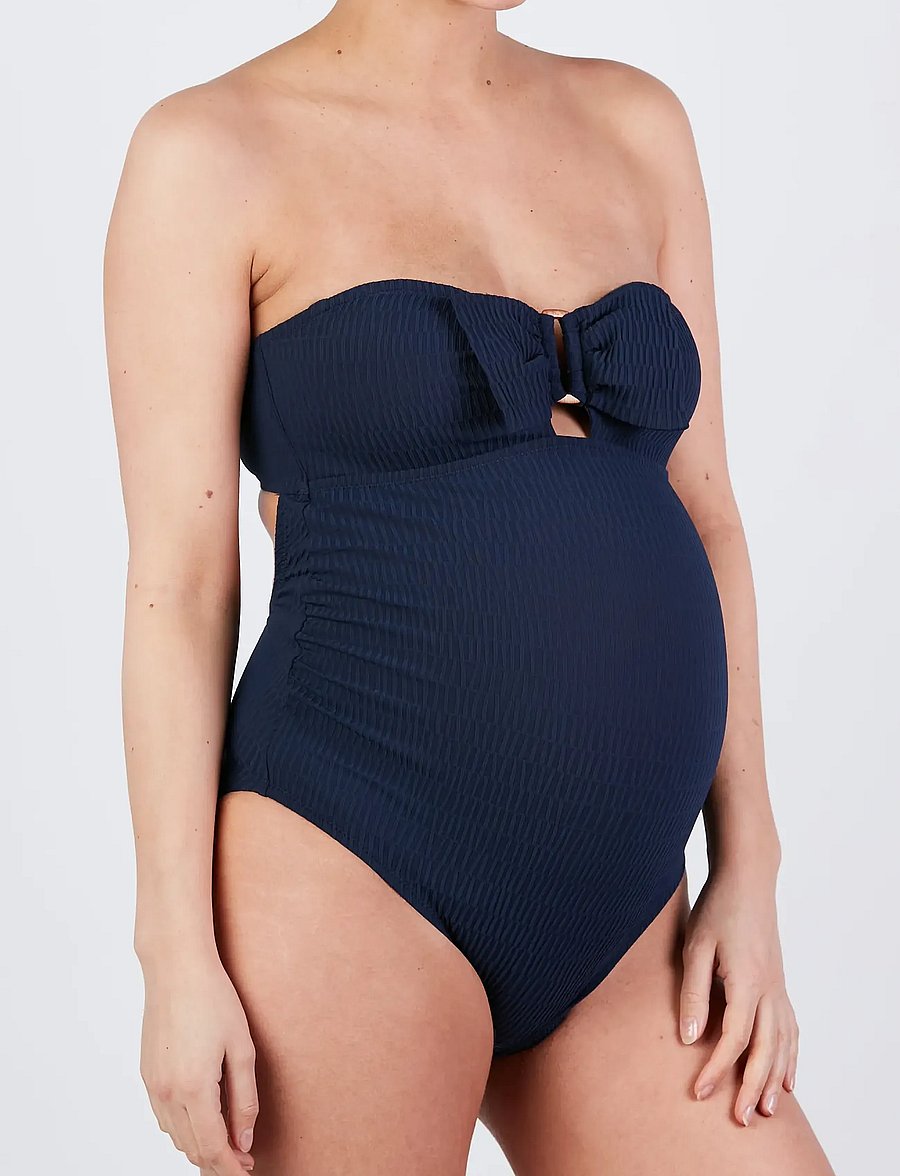 Cache Coeur - Maternity Swimsuit one piece Bamboo - badeanzüge - navy - 3