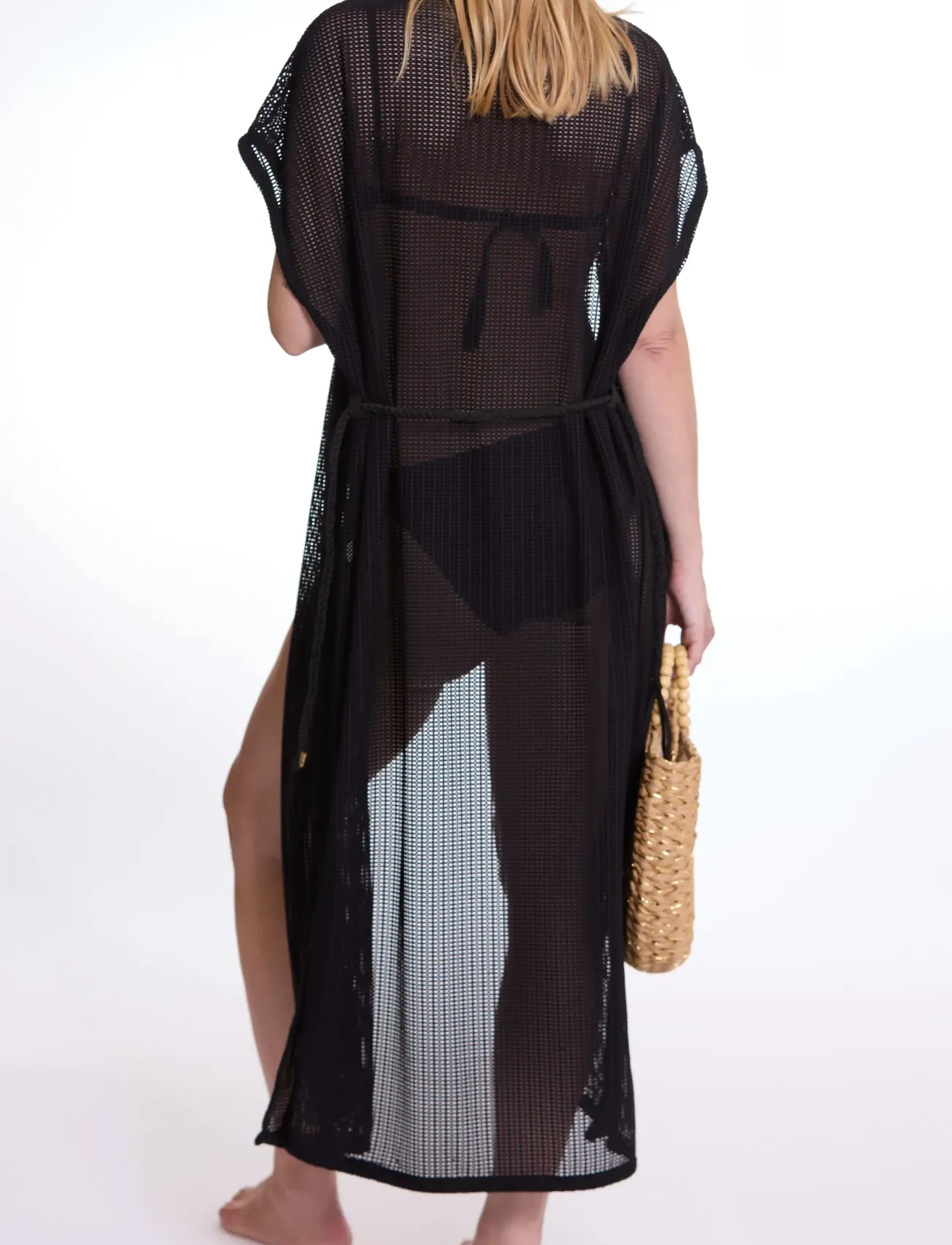 Cache Coeur - Maternity Long  Caftan MILOS - strandtøj - black - 3