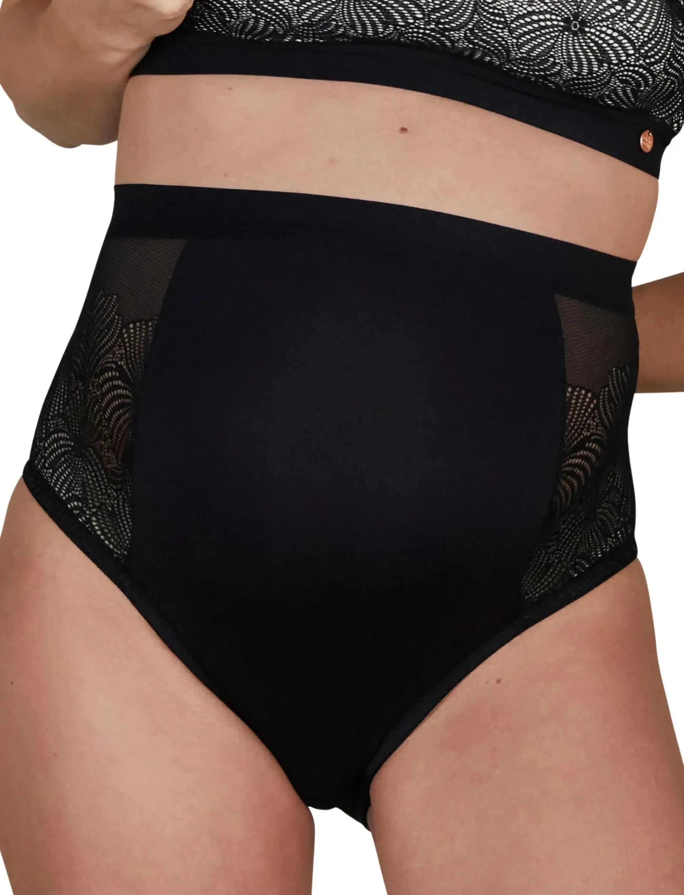 Cache Coeur Maternity Brief Dahlia, L, Black, Trusser > Trusser, Dame