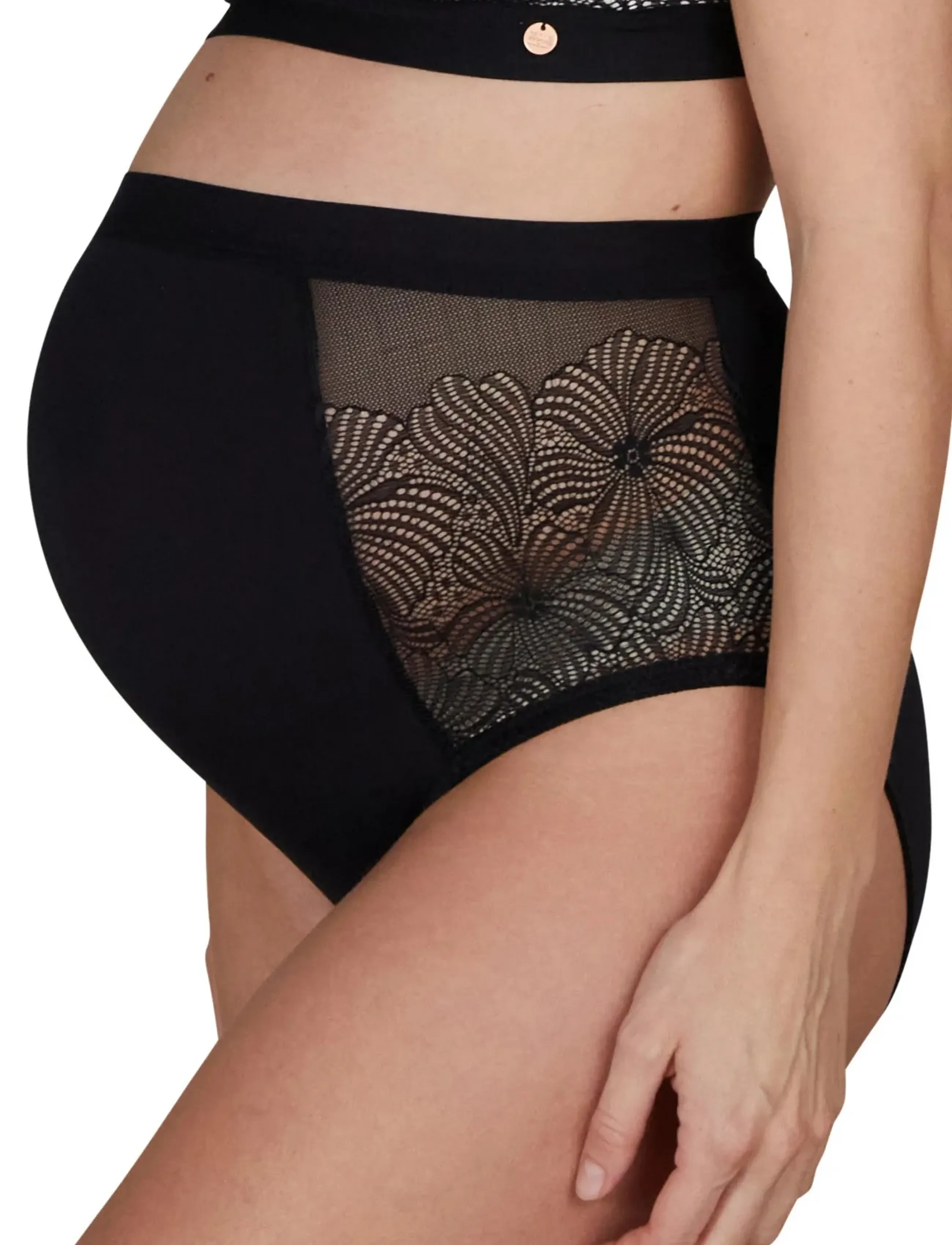 Cache Coeur - Maternity brief Dahlia - undertøj - black - 4