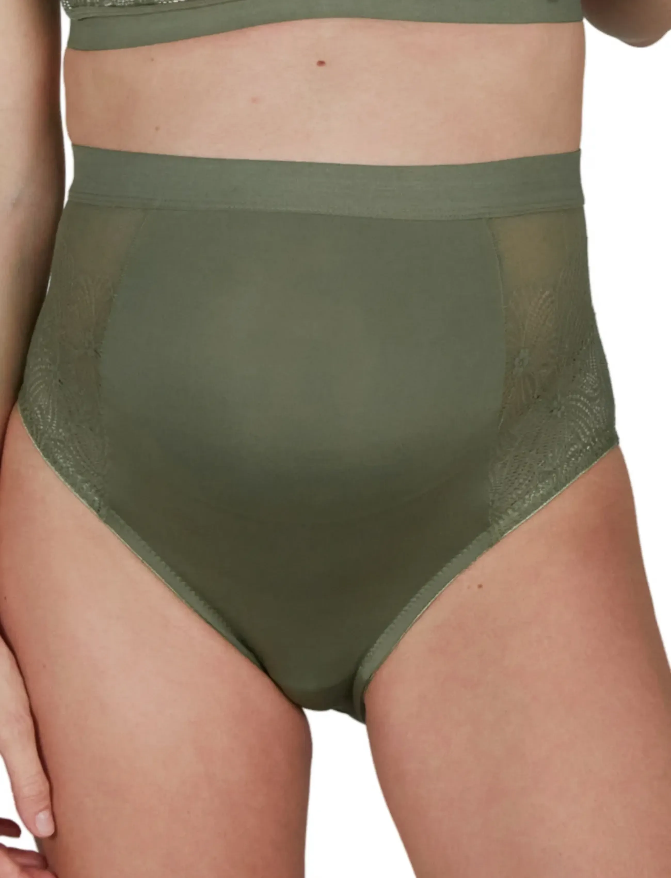 Cache Coeur Maternity Brief Dahlia, XL, Panties, Khakigrün - Briefs, Frauen