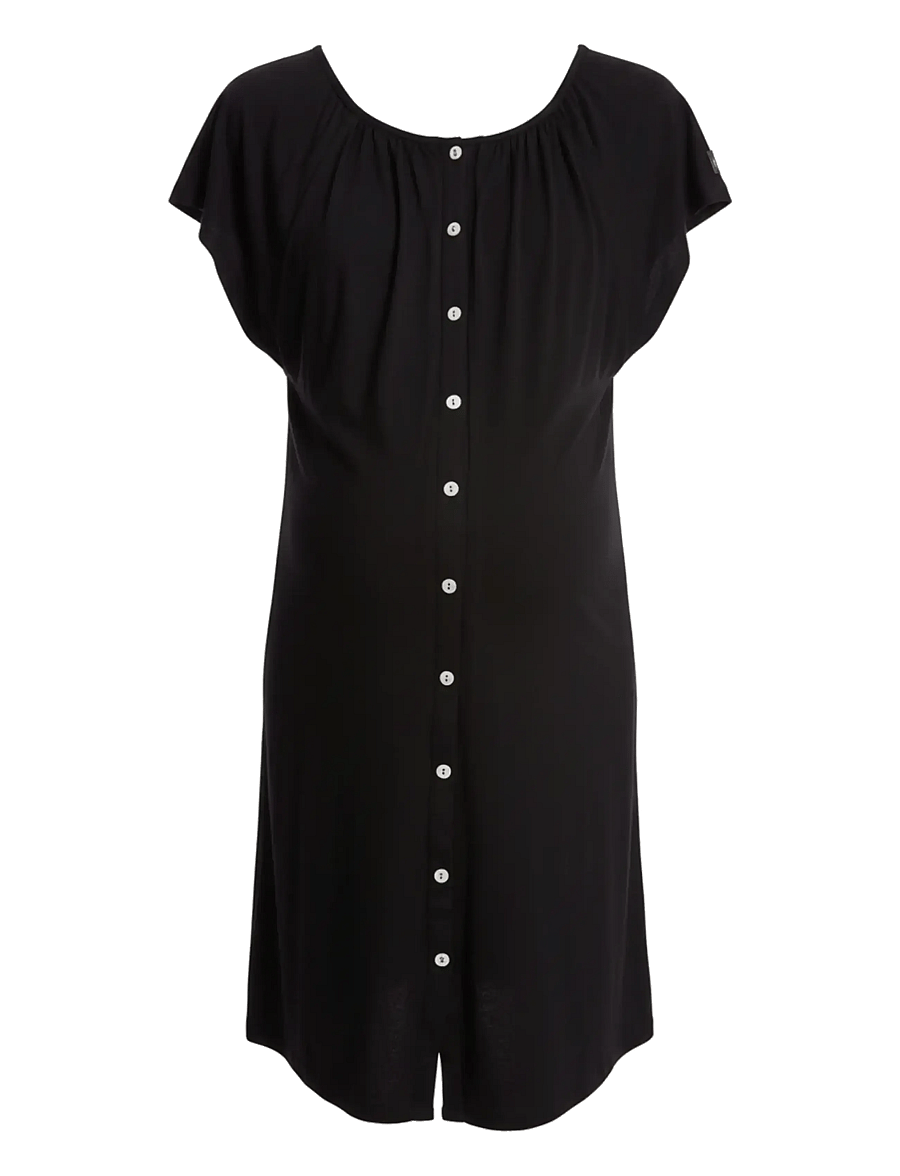 Cache Coeur - Maternity and nursing nightdress Louna - underkläder - black - 1