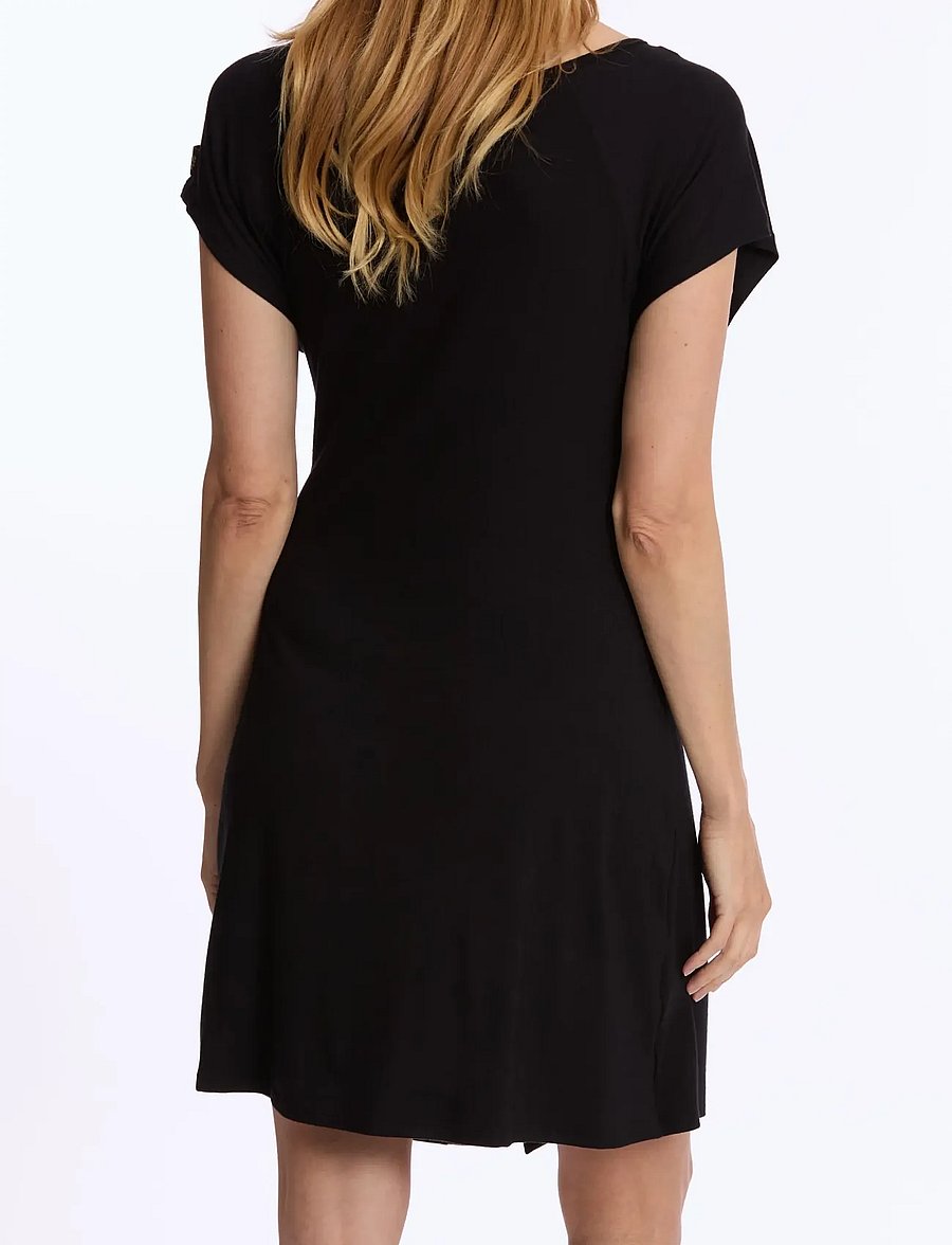 Cache Coeur - Maternity and nursing nightdress Louna - underkläder - black - 3