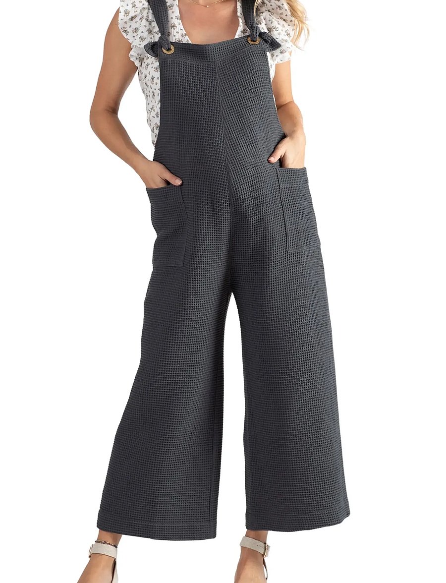 Cache Coeur - MATERNITY AND NURSING OVERALLS MAYA - anthracite - 0