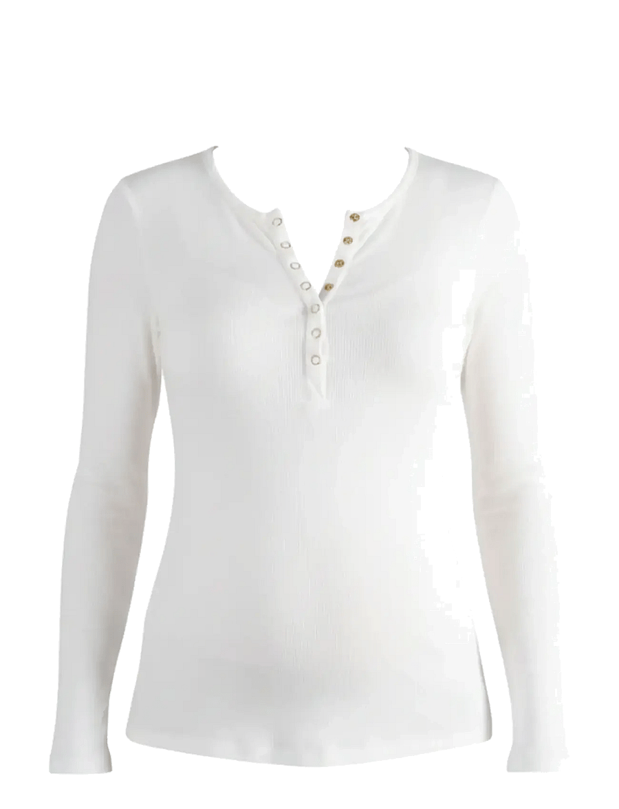 Cache Coeur - BREASTFEEDING T-SHIRT TUNISIEN - langærmede toppe - ivory - 1