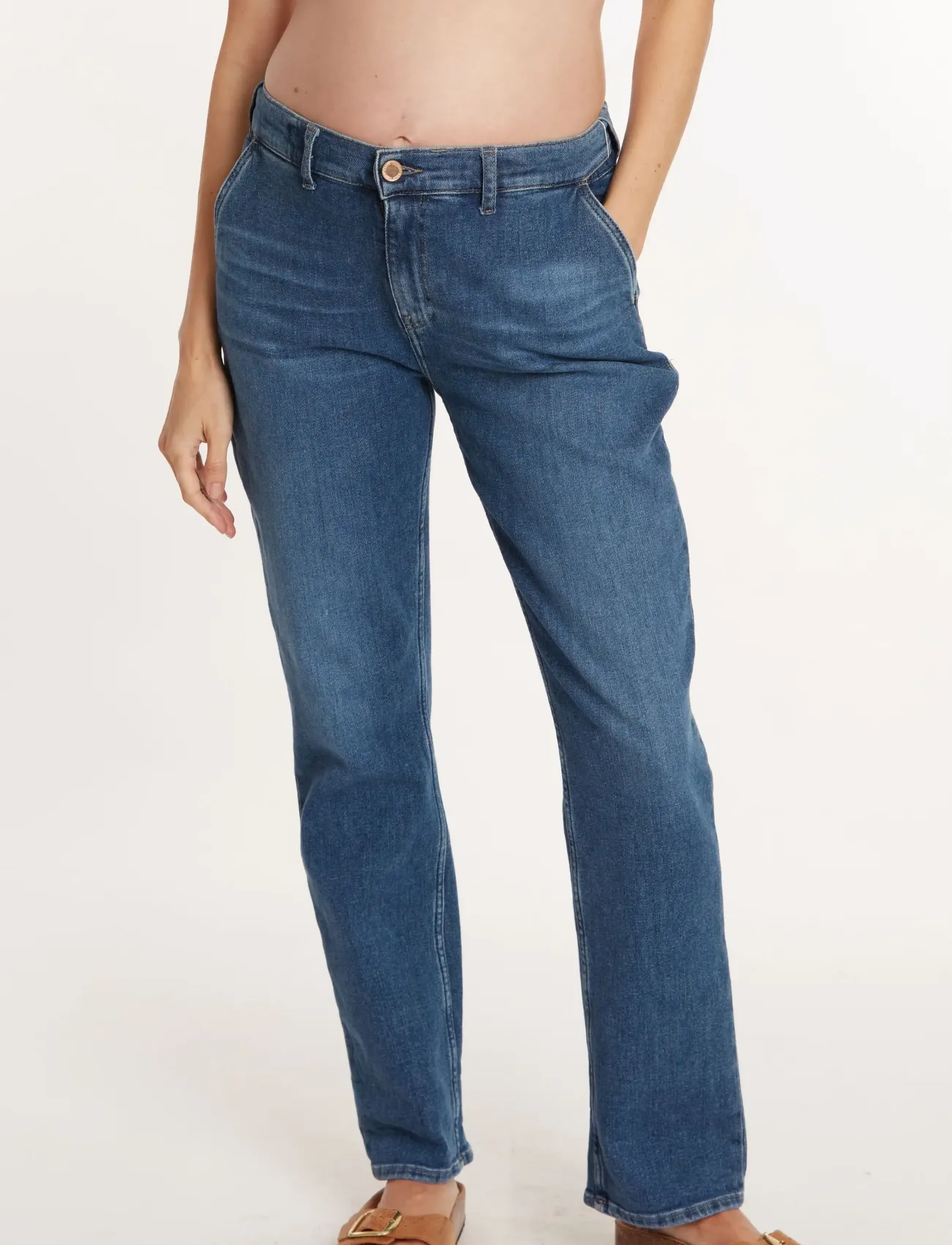Cache Coeur MATERNITY JEANS CARRIE - Denim - MID BLUE / blue
