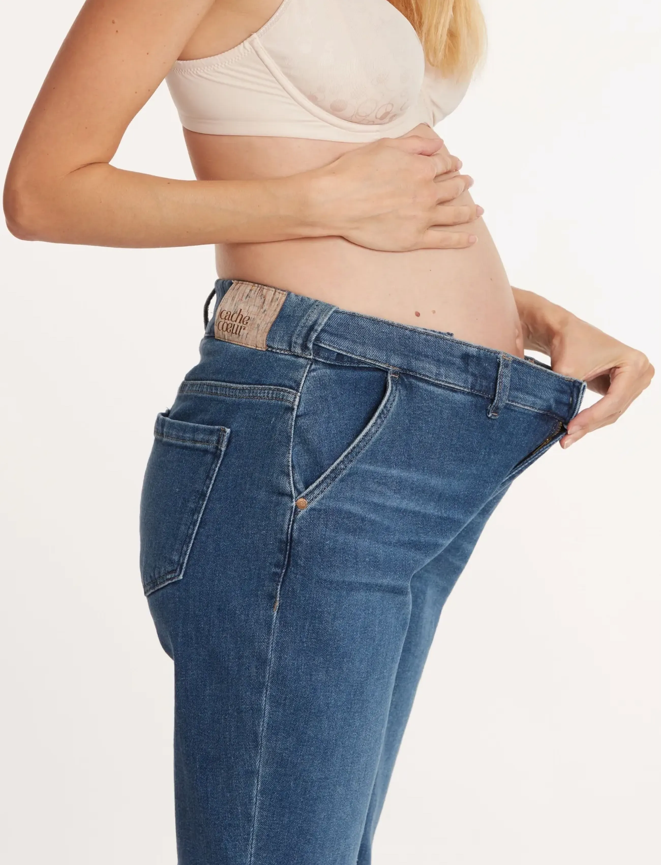 Cache Coeur - MATERNITY JEANS CARRIE - mid blue - 4
