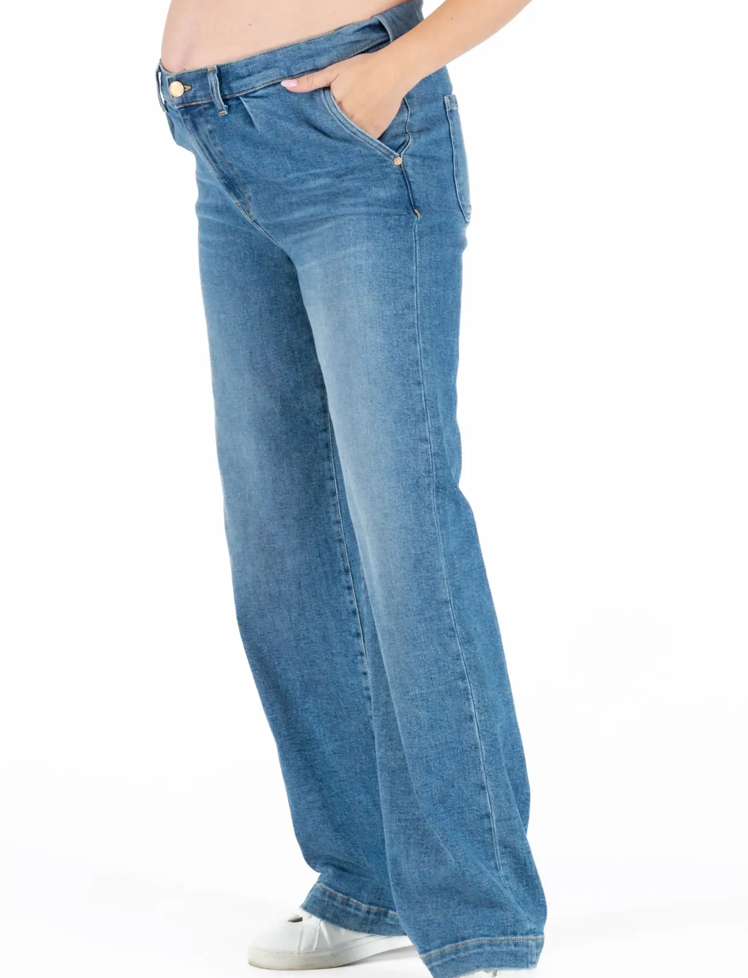 Cache Coeur MATERNITY JEANS KELLY - Denim - MID BLUE / blue