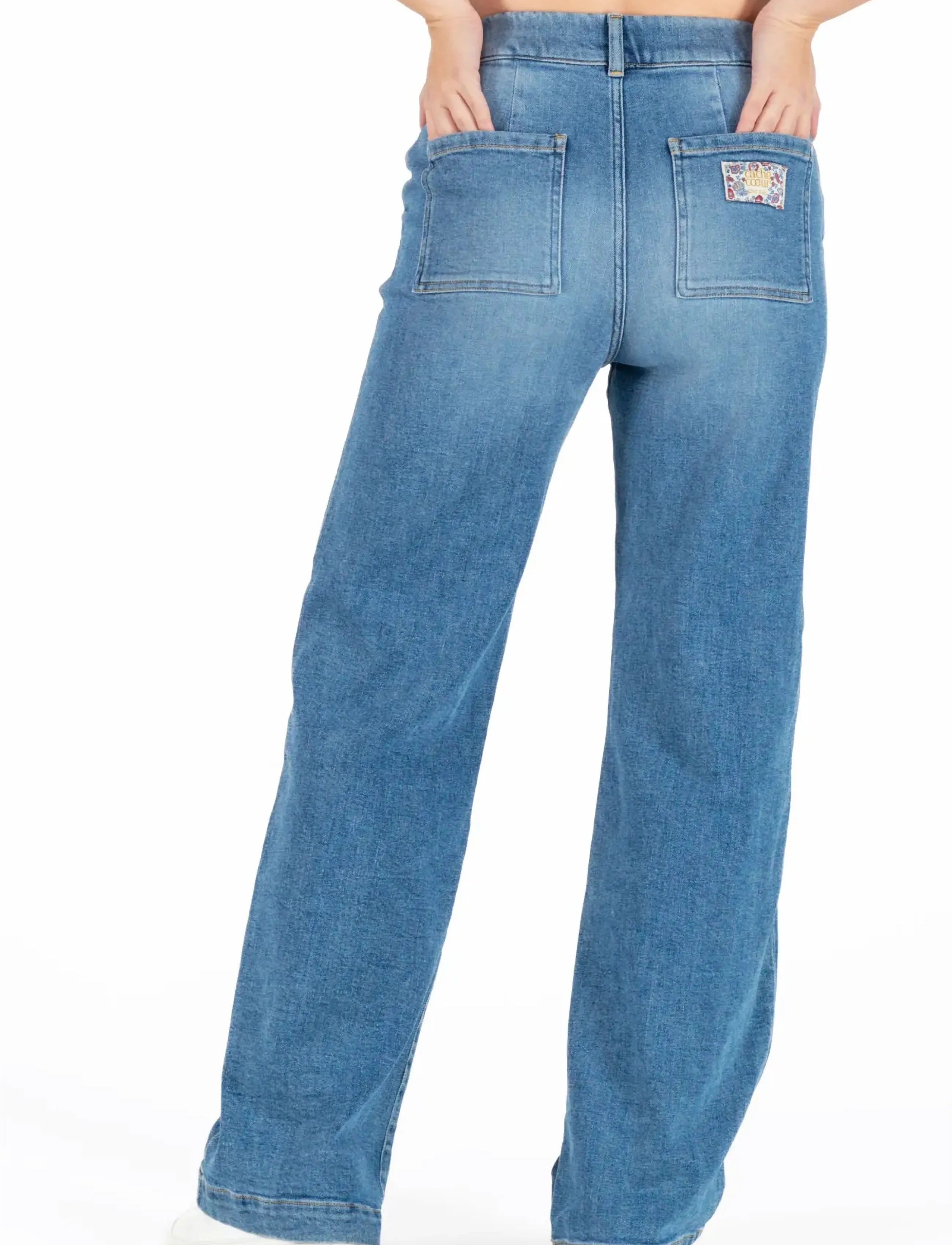 Cache Coeur - MATERNITY JEANS KELLY - mid blue - 3