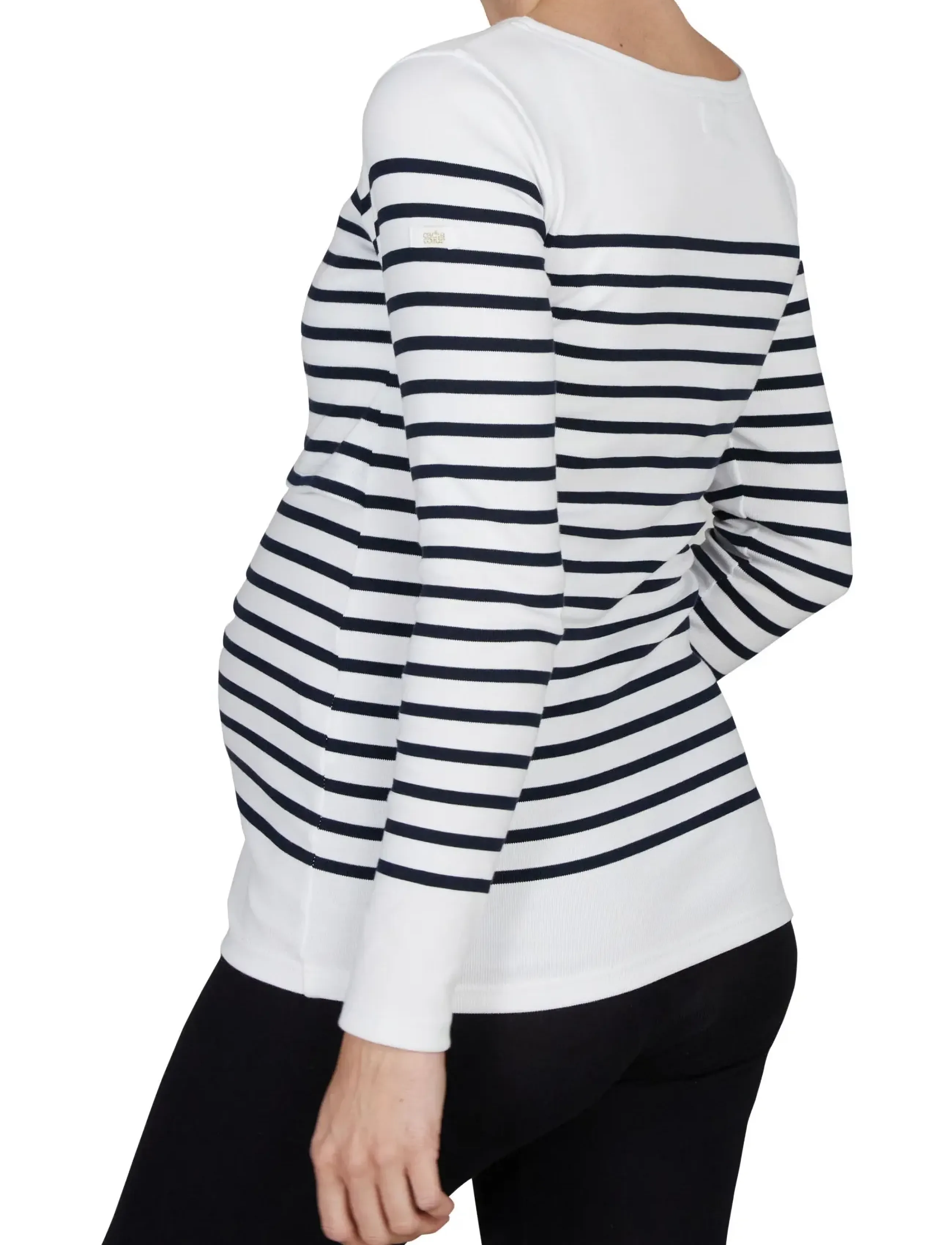 Cache Coeur - MATERNITY AND BREASTFEEDING SAILOR SHIRT BENODET - white/navy - 4