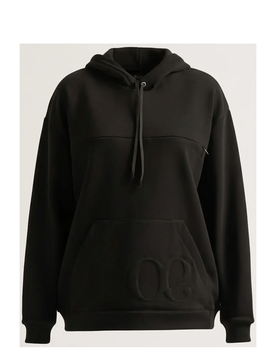 Cache Coeur - Maternity and nursing Hoodie American Fleece BOSTON - overdele - black - 1