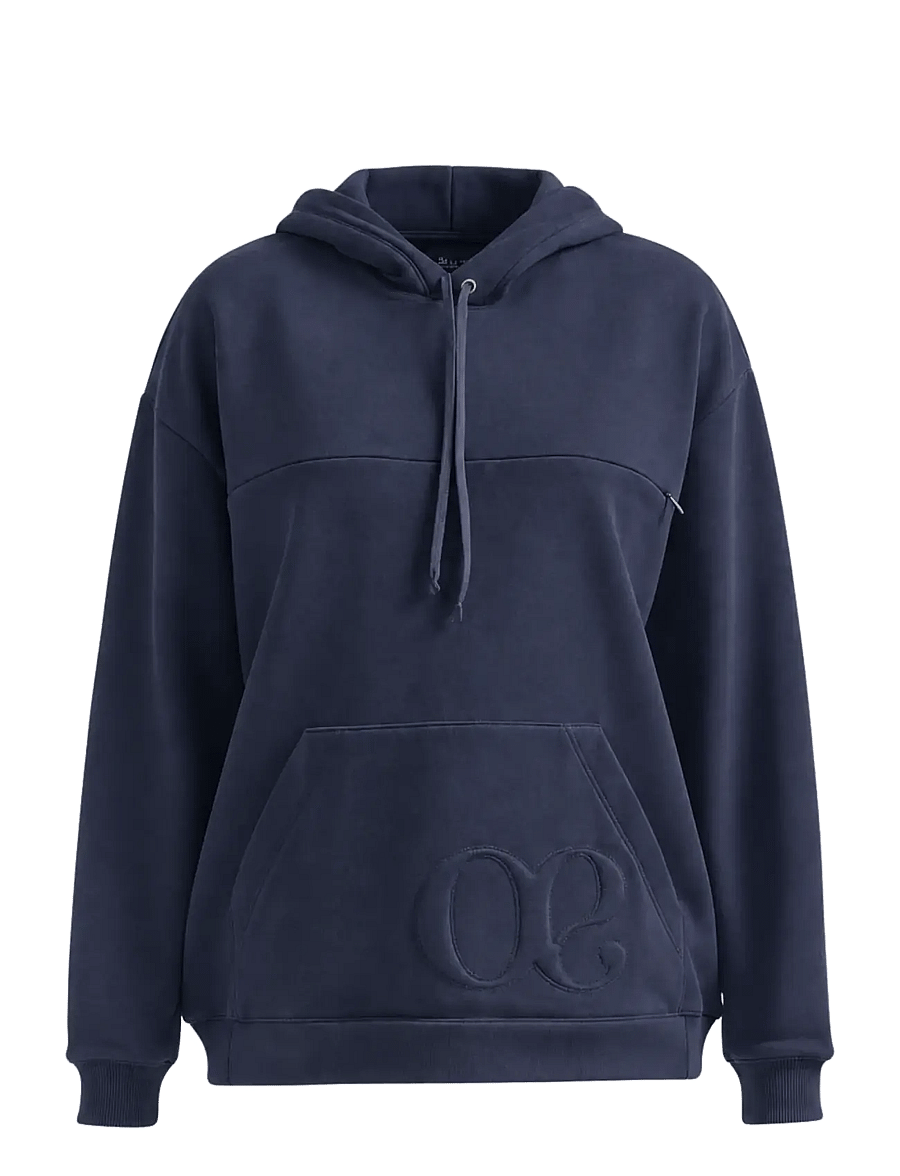 Cache Coeur - Maternity and nursing Hoodie American Fleece BOSTON - tops - blue - 1