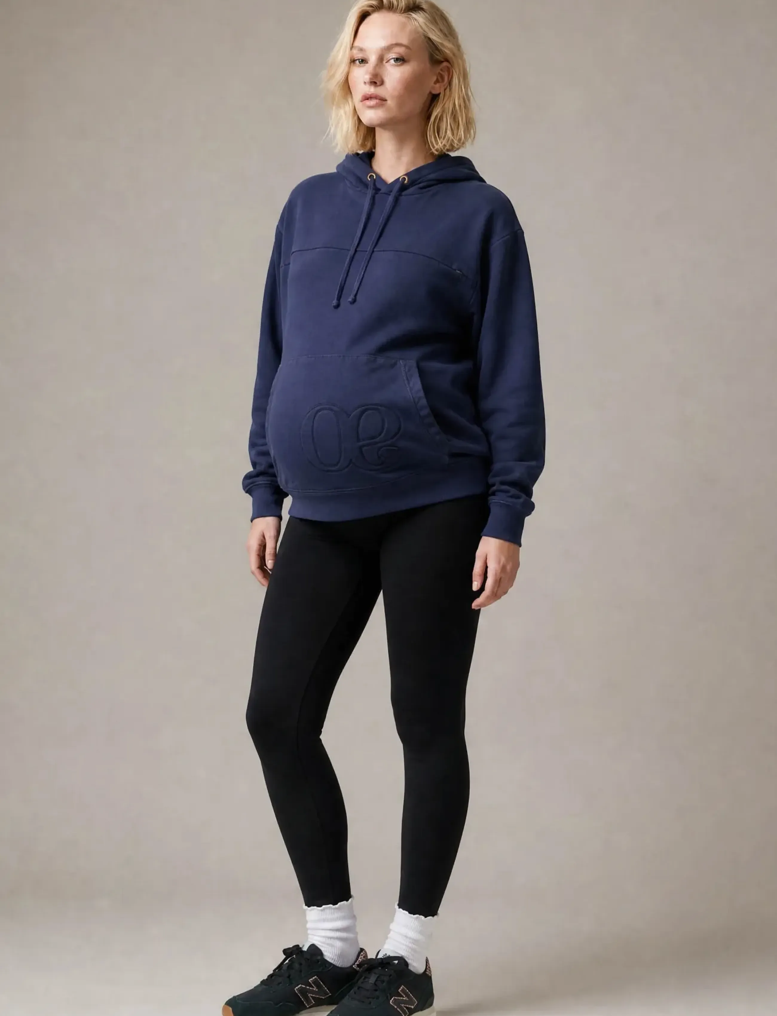 Cache Coeur Maternity And Nursing Hoodie American Fleece Boston, Damen, Umstands Und Still Hoodie, Blau, Gr.XXL