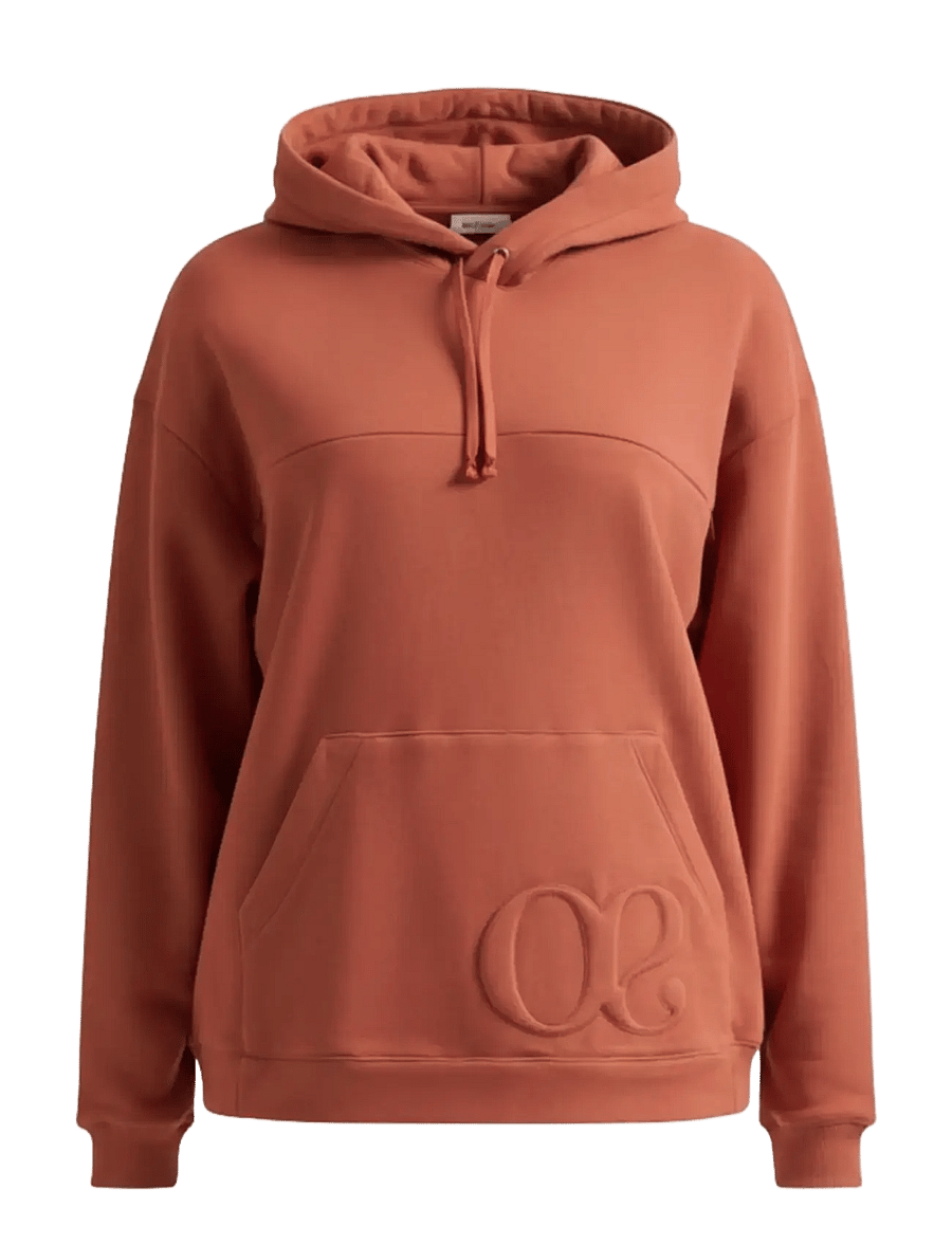 Cache Coeur - Maternity and nursing Hoodie American Fleece BOSTON - overdele - terracota - 1