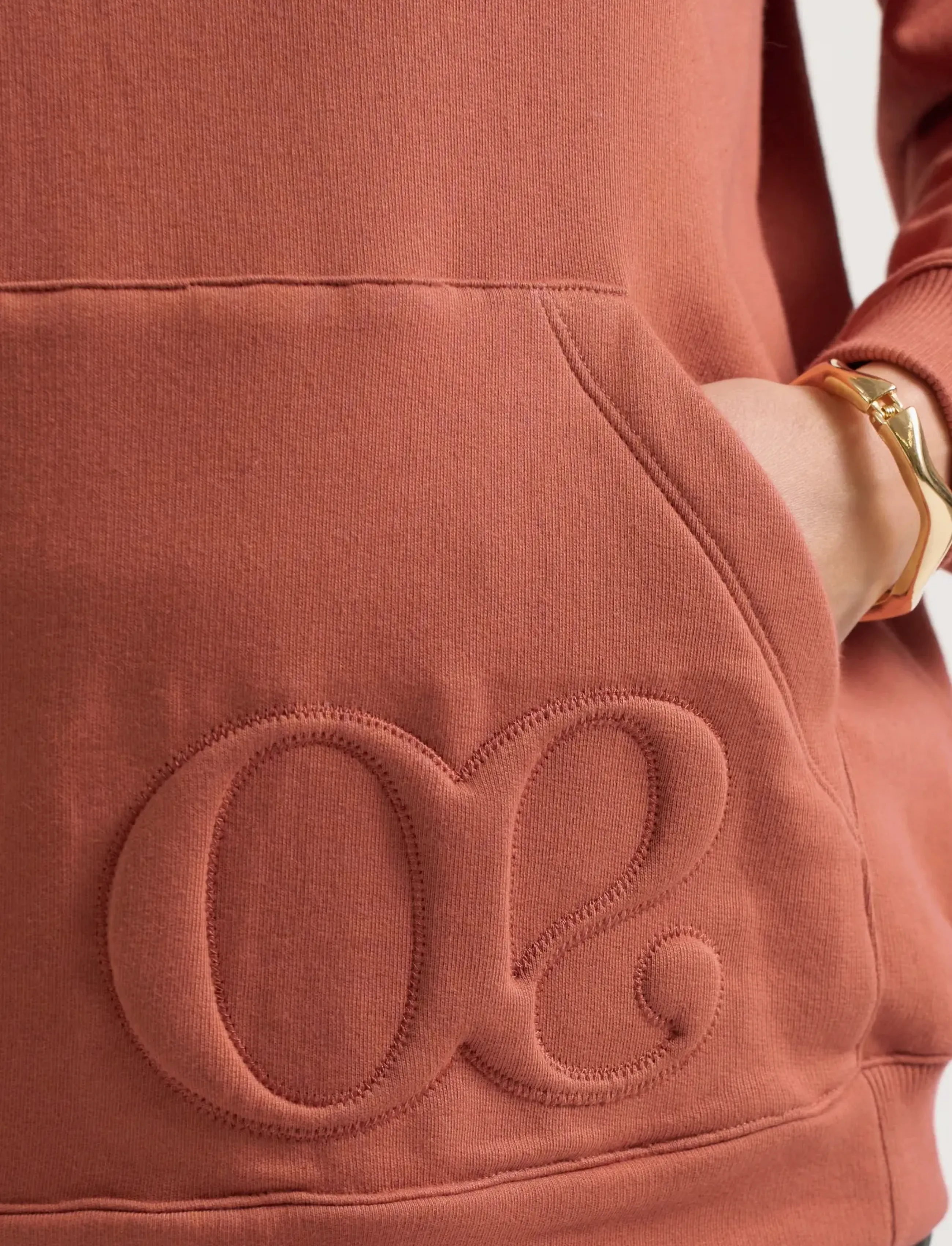 Cache Coeur - Maternity and nursing Hoodie American Fleece BOSTON - overdele - terracota - 5