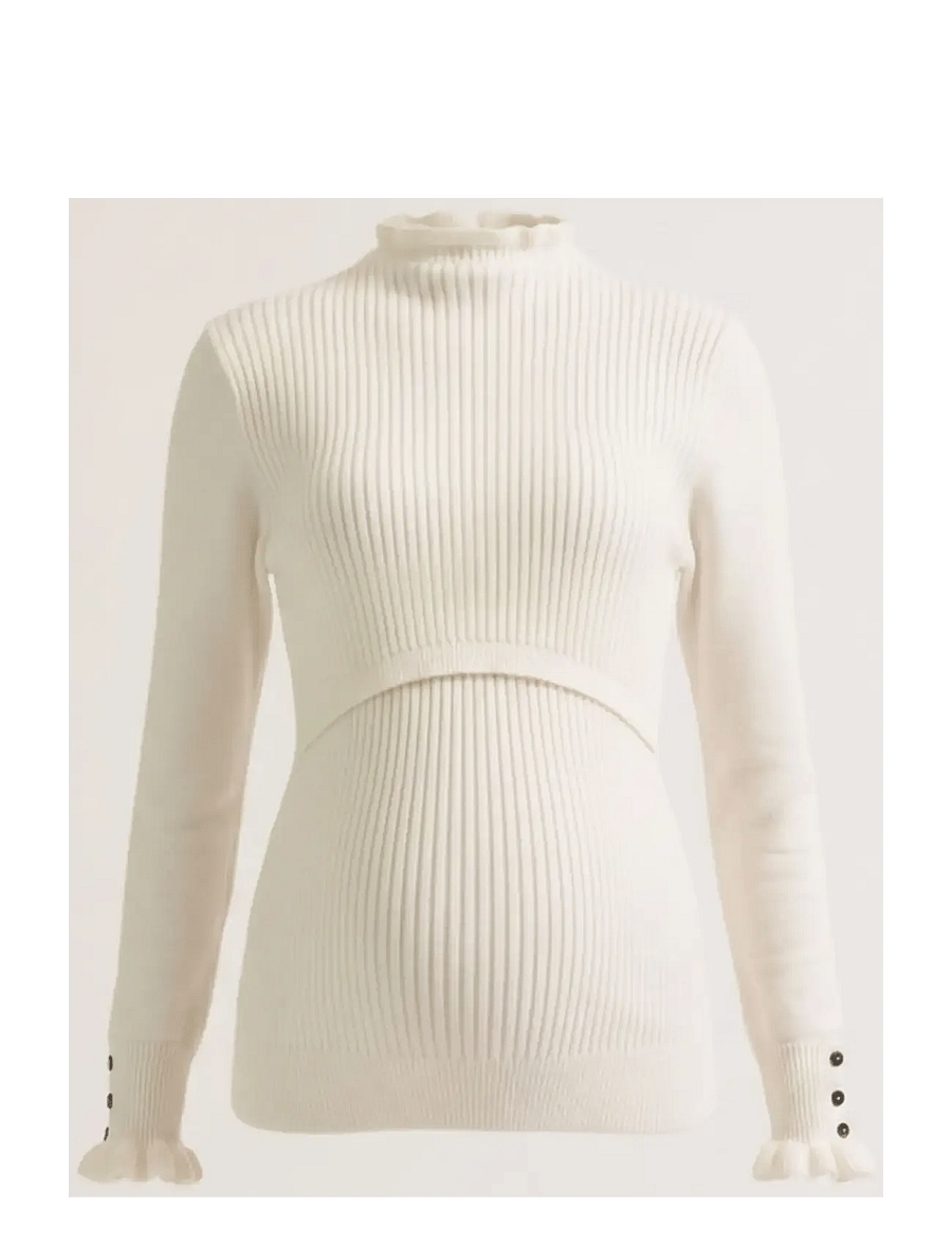 Cache Coeur - MATERNITY AND BREASTFEEDING SWEATER DOROTHEE - ivory - 1