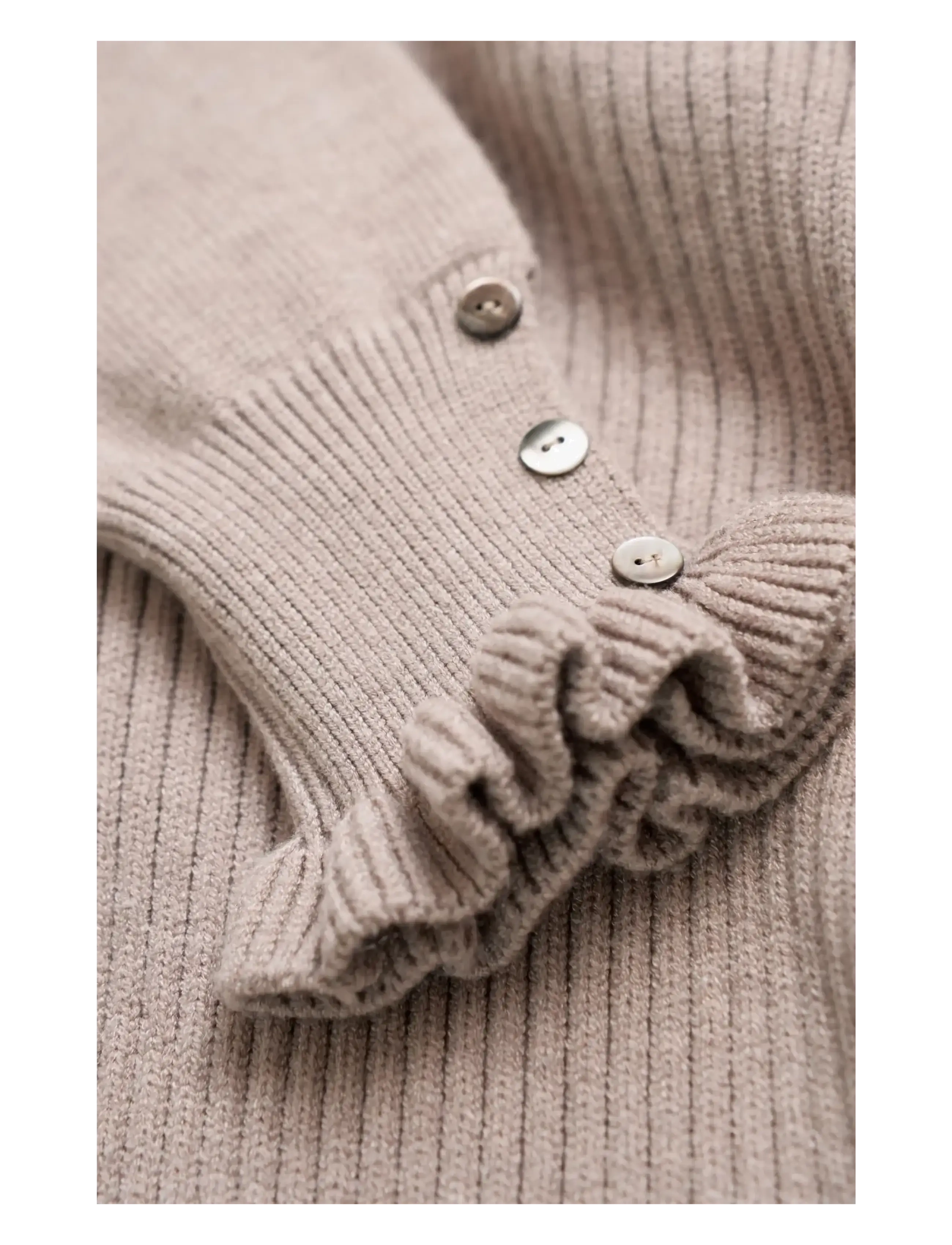 Cache Coeur - MATERNITY AND BREASTFEEDING SWEATER DOROTHEE - oberteile - taupe - 3