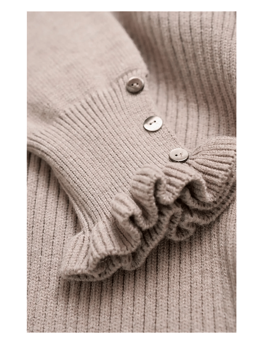 Cache Coeur - MATERNITY AND BREASTFEEDING SWEATER DOROTHEE - oberteile - taupe - 3