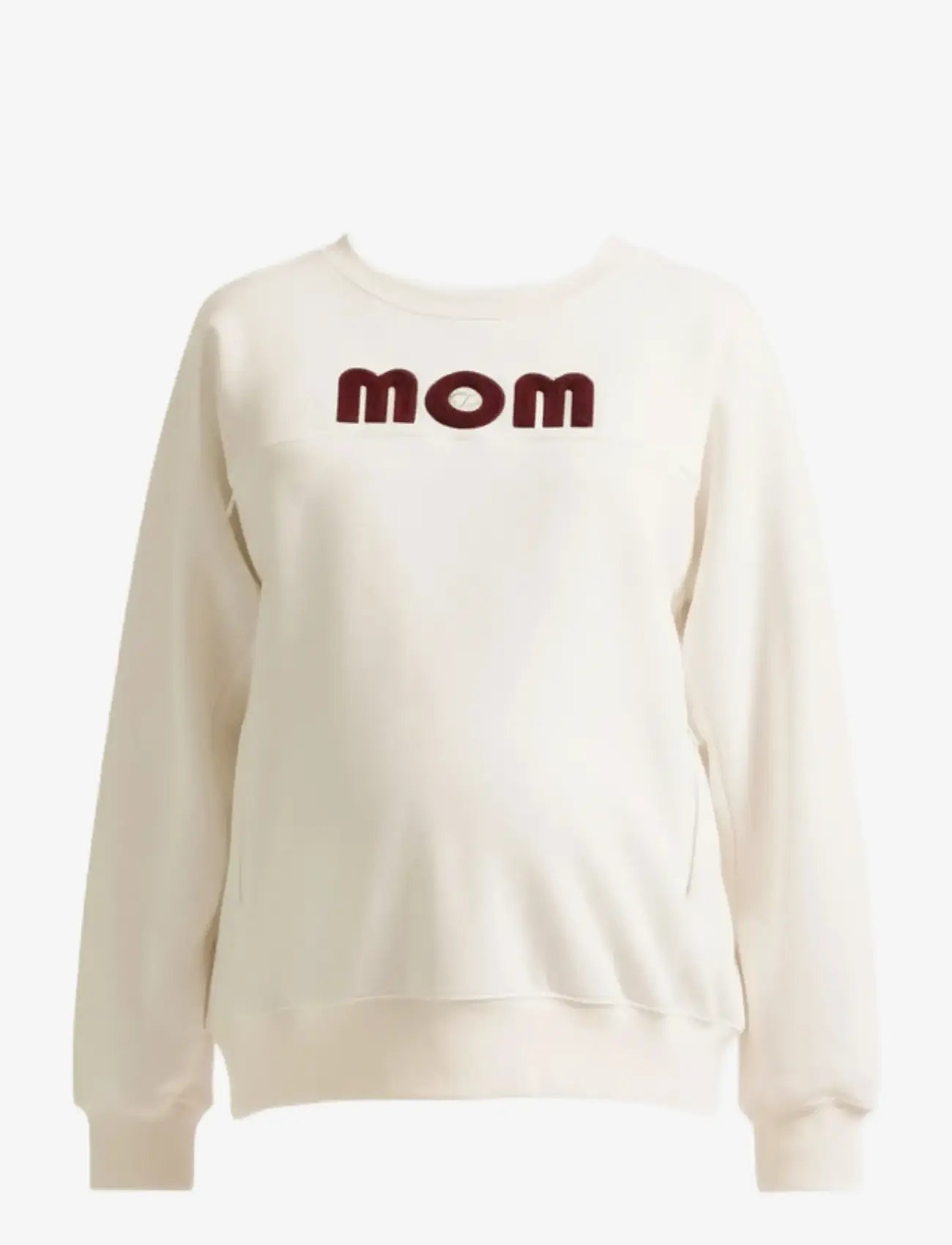 Cache Coeur - Maternity and nursing American Sweater Fleece MOM - overdele - ivory - 1