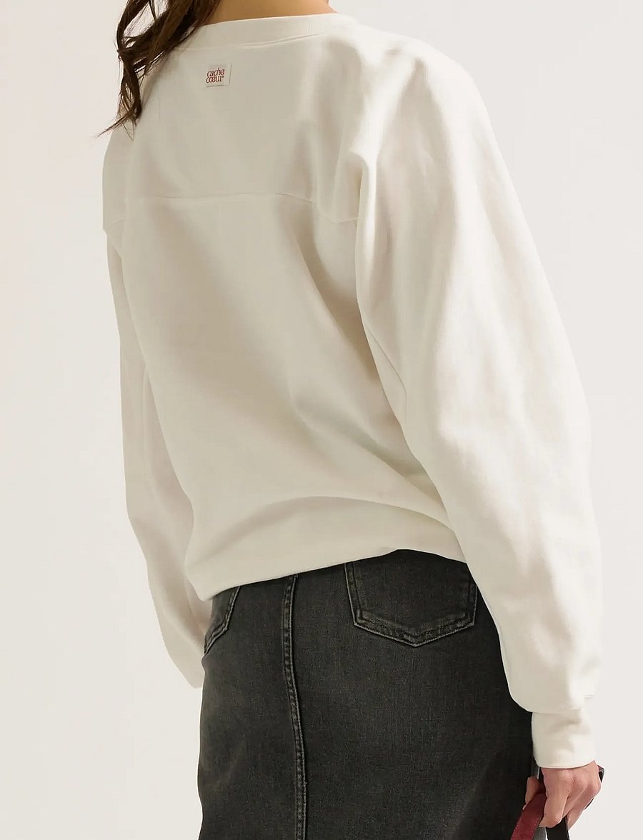 Cache Coeur - Maternity and nursing American Sweater Fleece MOM - oberteile - ivory - 3