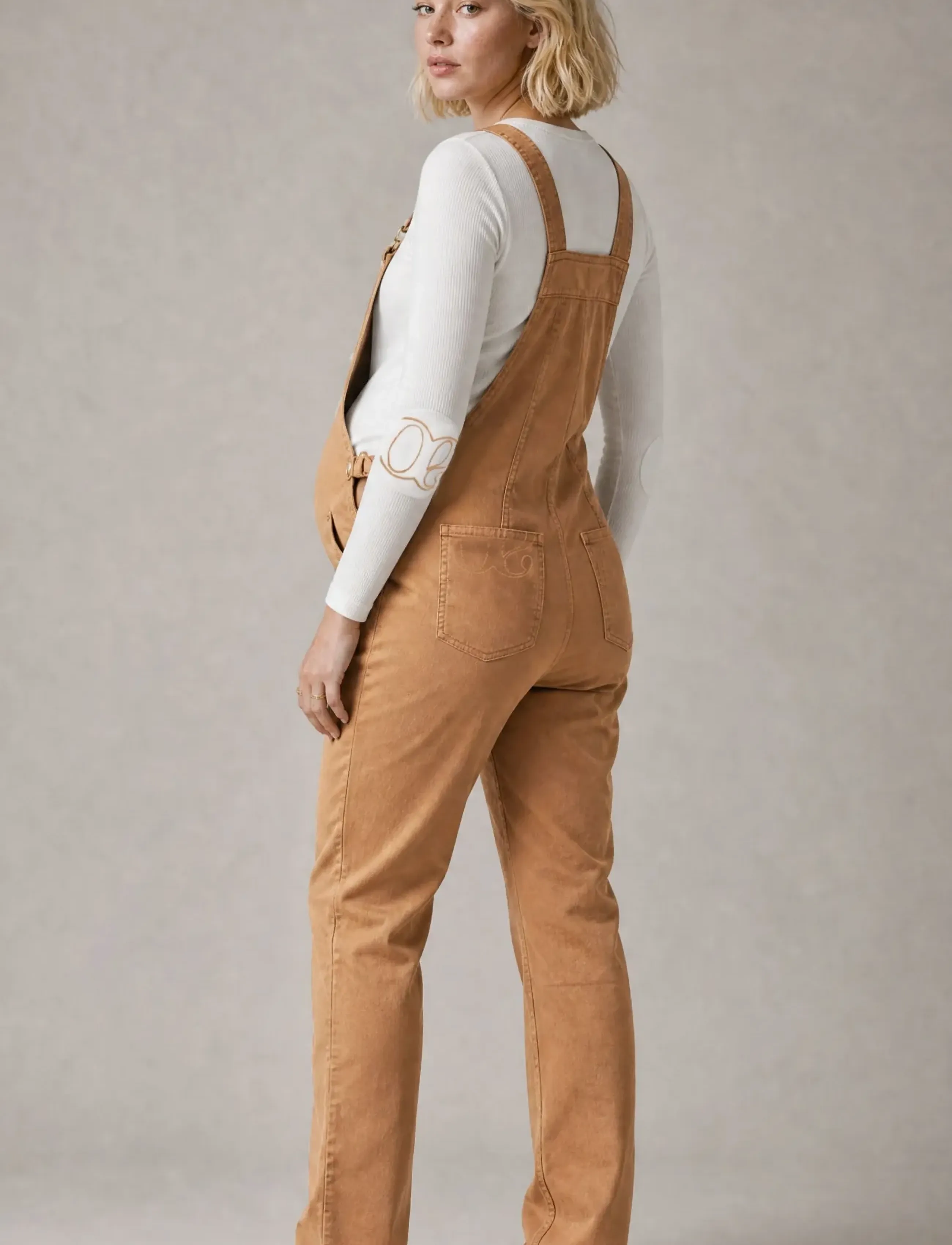 Cache Coeur - MATERNITY AND NURSING OVERALLS ANDY - camel - 4